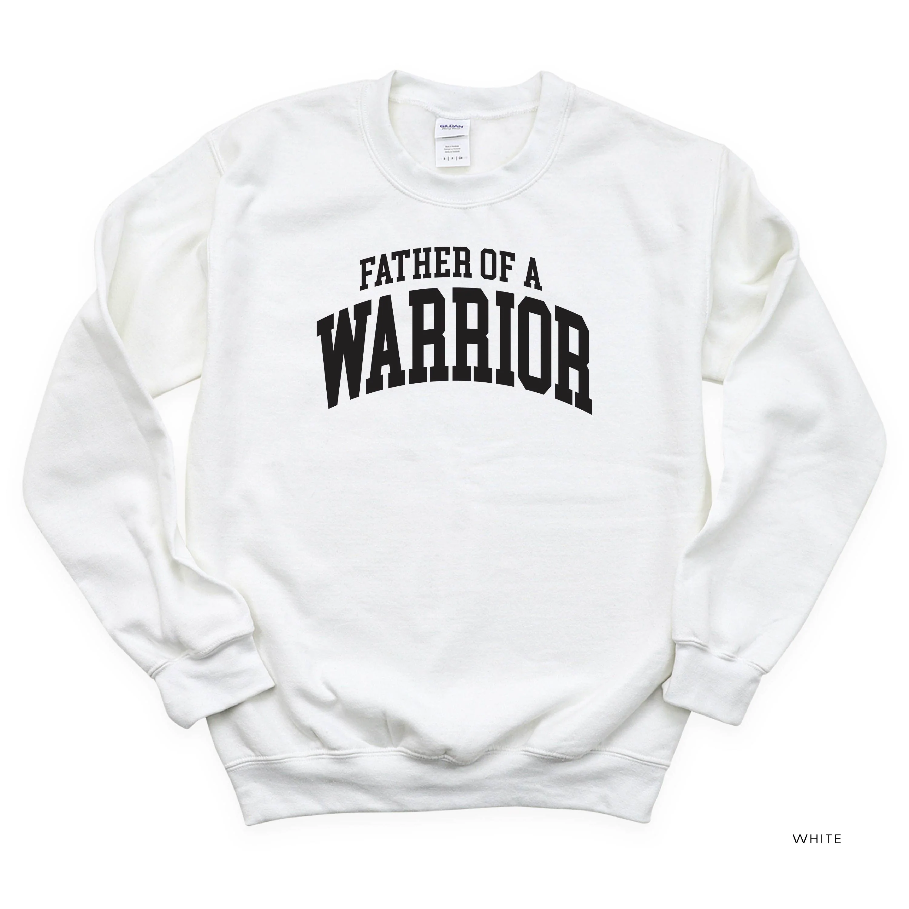 Father of a Warrior - Varsity - BASIC FLEECE CREWNECK