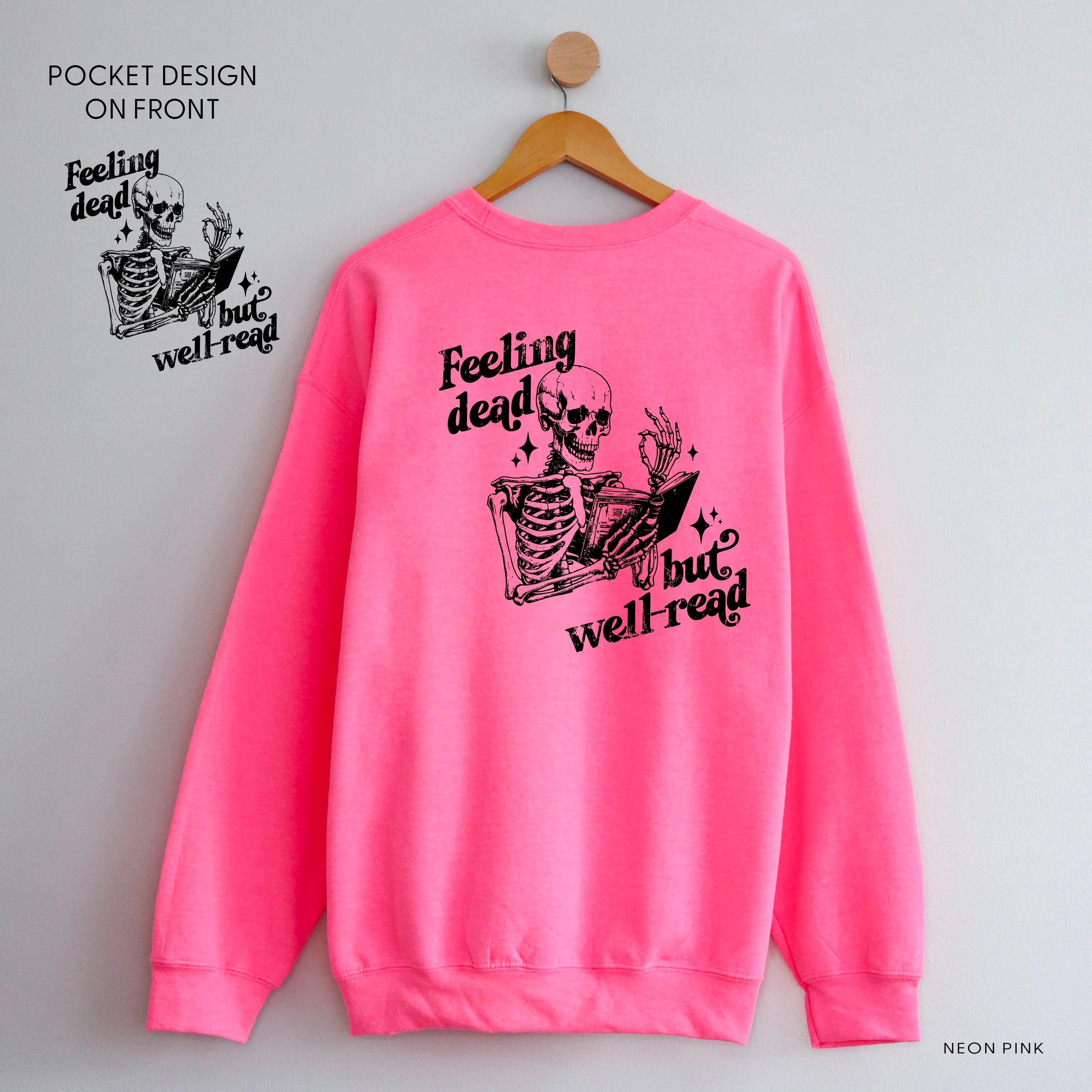 Feeling Dead But Well Read - Basic Fleece - Image 5