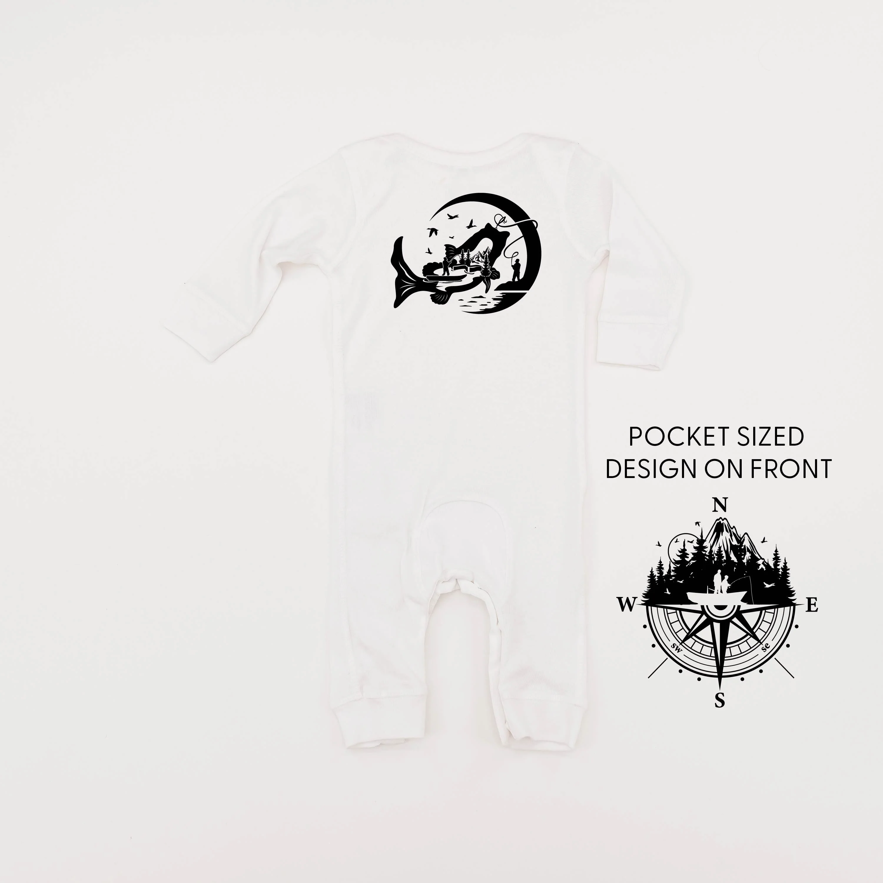 Fishing Compass - Fishing Scene (pf&b) - Baby Sleeper - Image 8