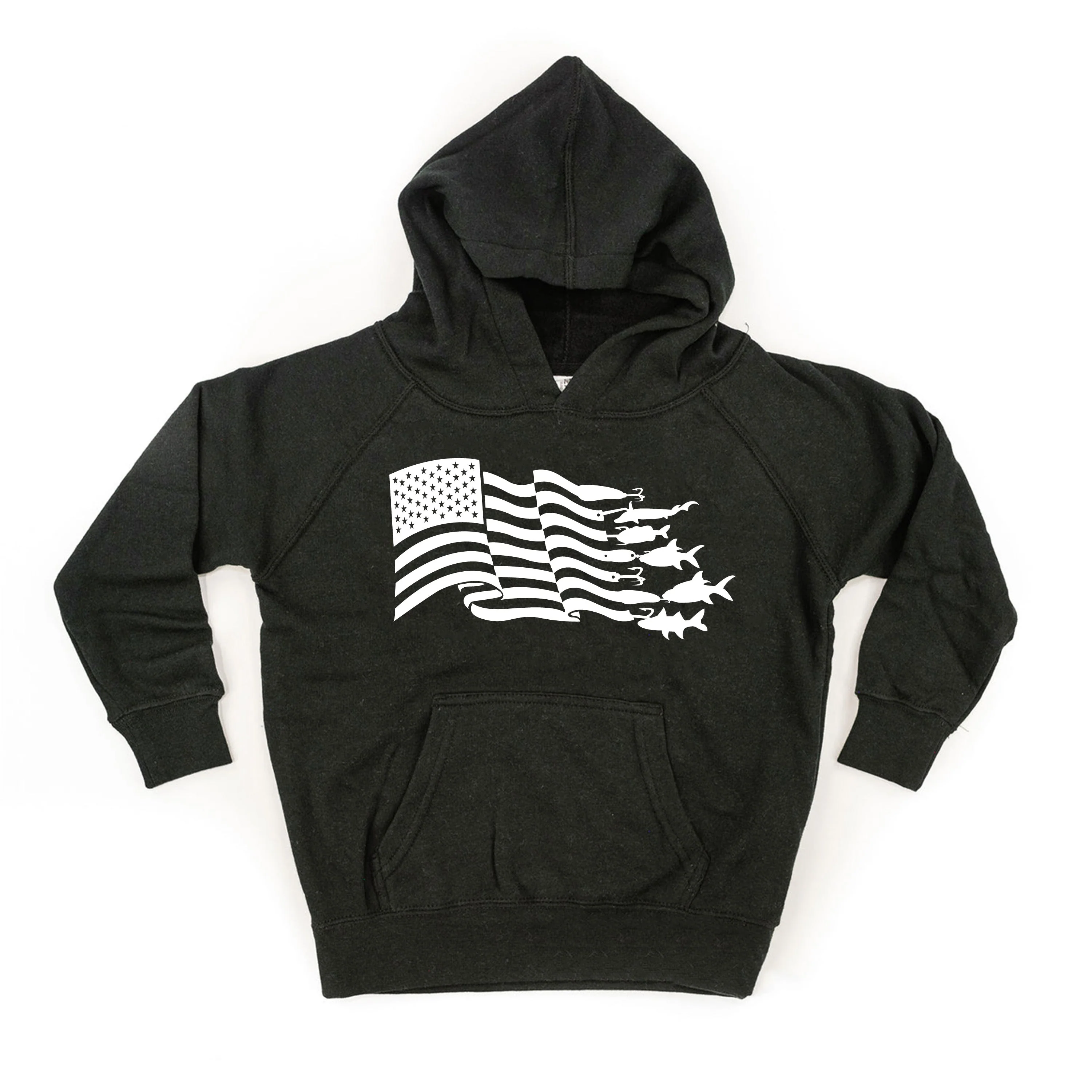 Fishing Flag - Child HOODIE - Image 2