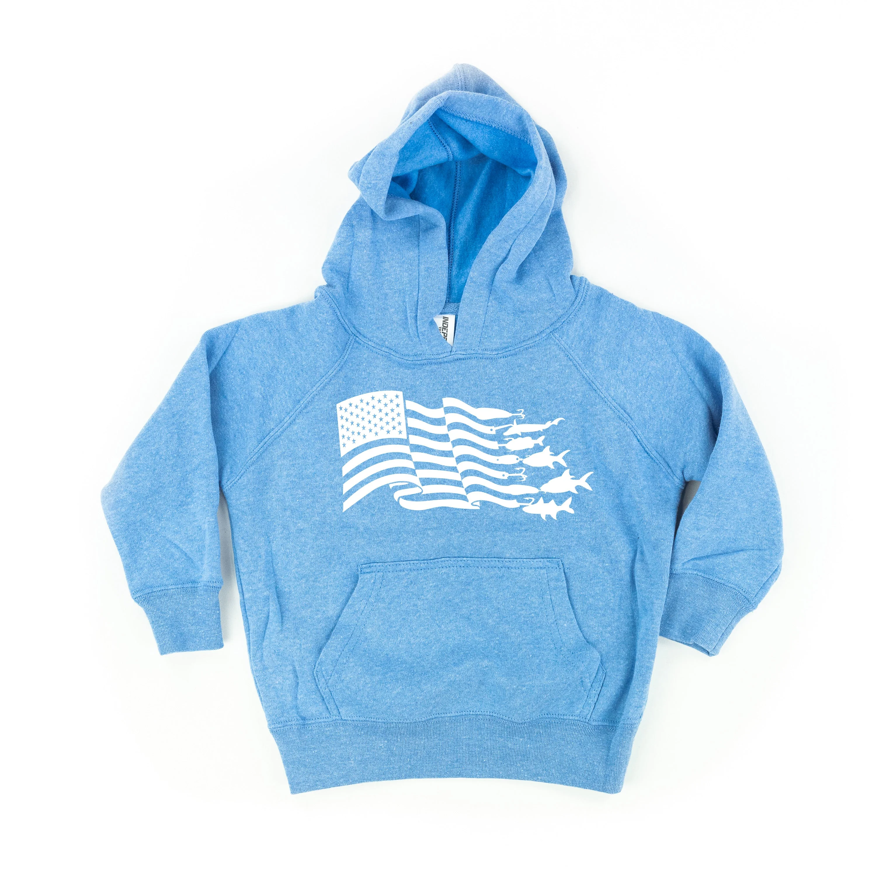 Fishing Flag - Child HOODIE - Image 7