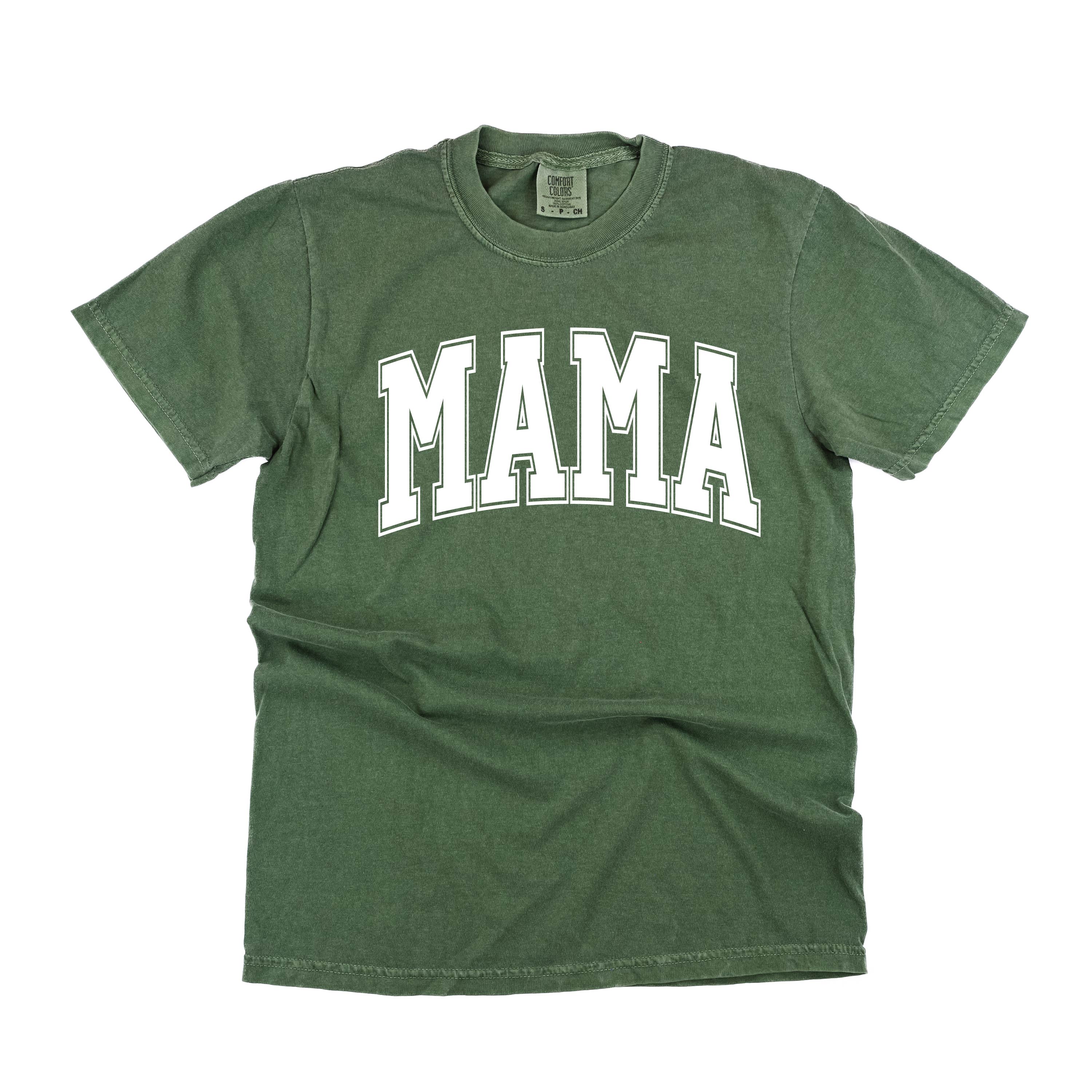 Mama - Varsity Outline - Comfort Colors Tee - Image 9