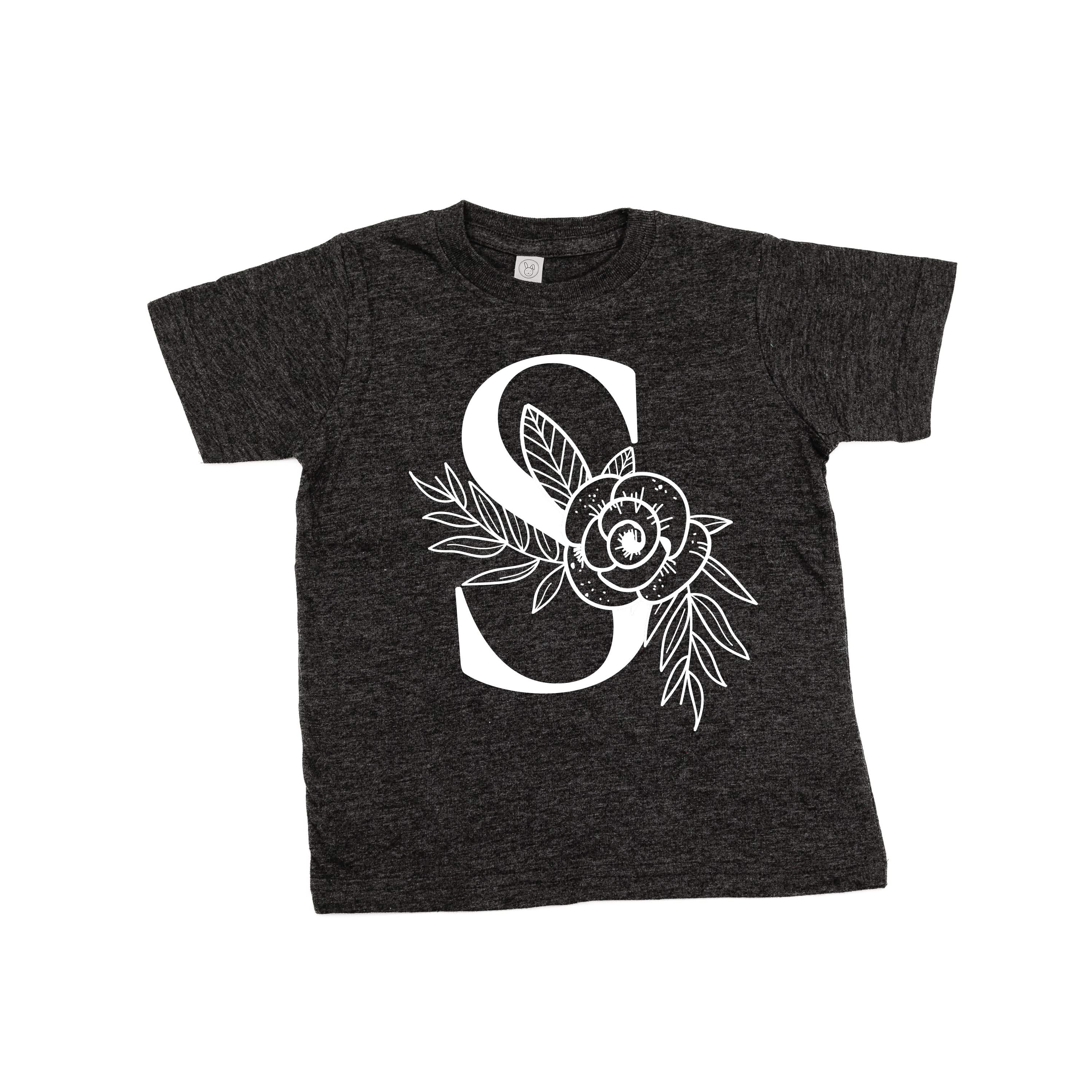 Floral Initials - Child Tee - Image 12