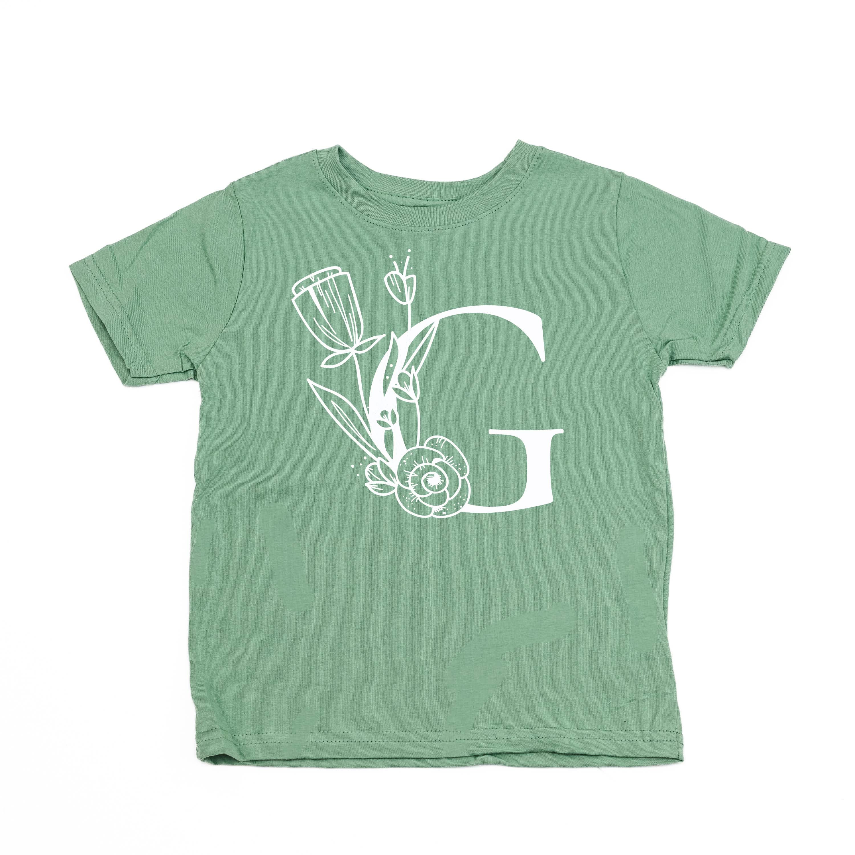 Floral Initials - Child Tee - Image 14