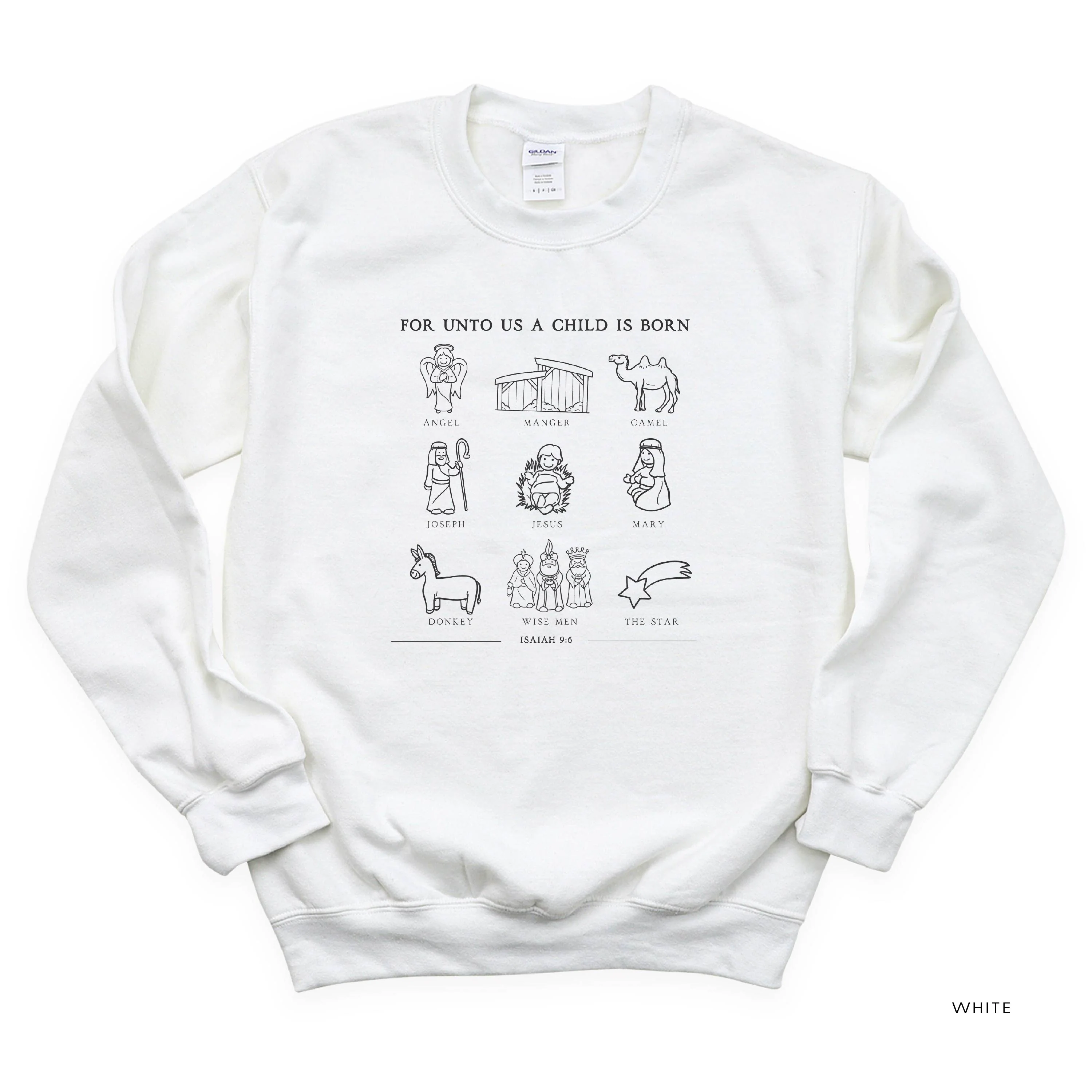 For Unto Us A Child Is Born - Basic Fleece - Image 3