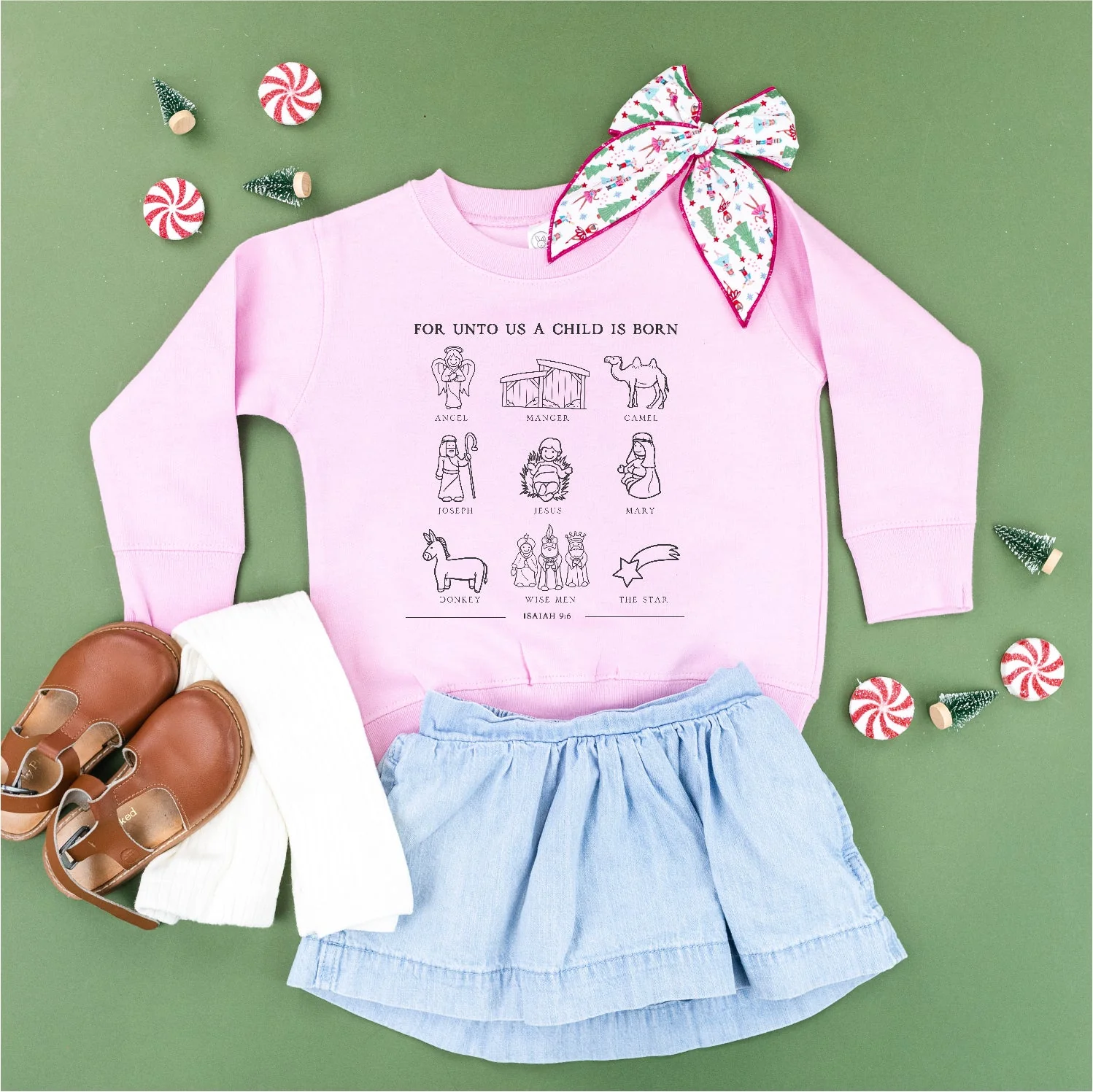 For Unto Us A Child Is Born - Child Sweater - Image 3