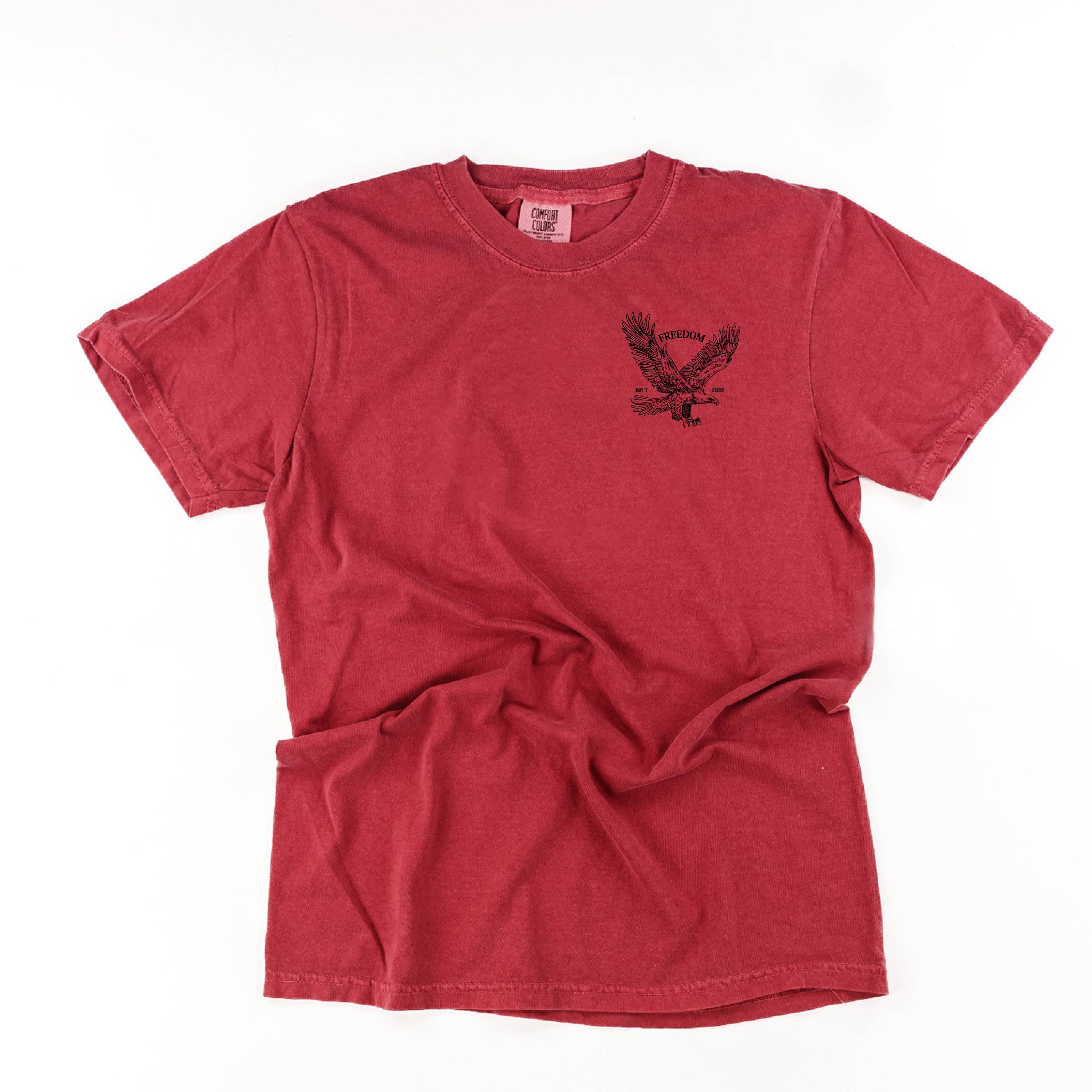 Freedom Isn't Free - Eagle (pocket) - Comfort Colors Tee - Image 7