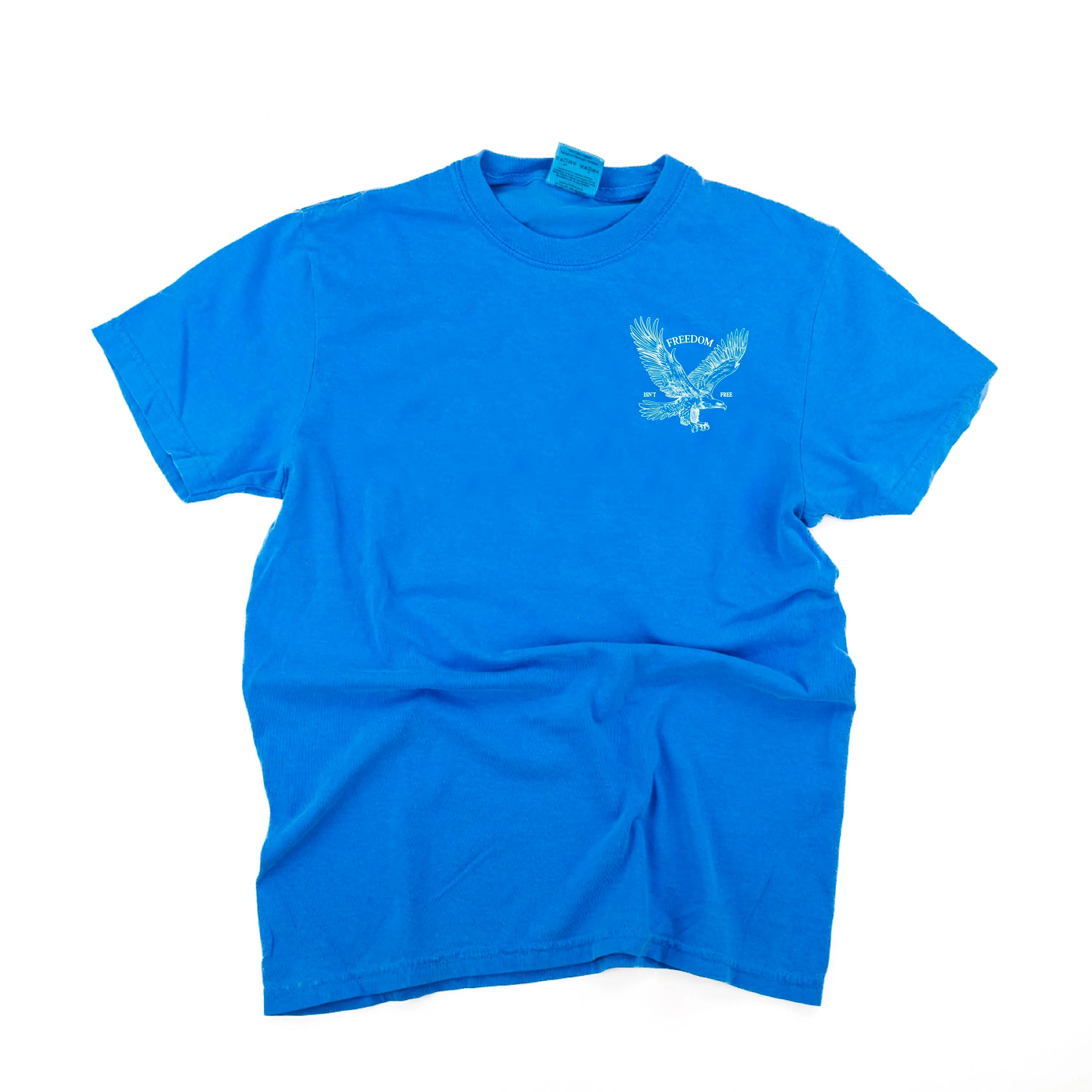 Freedom Isn't Free - Eagle (pocket) - Comfort Colors Tee - Image 8