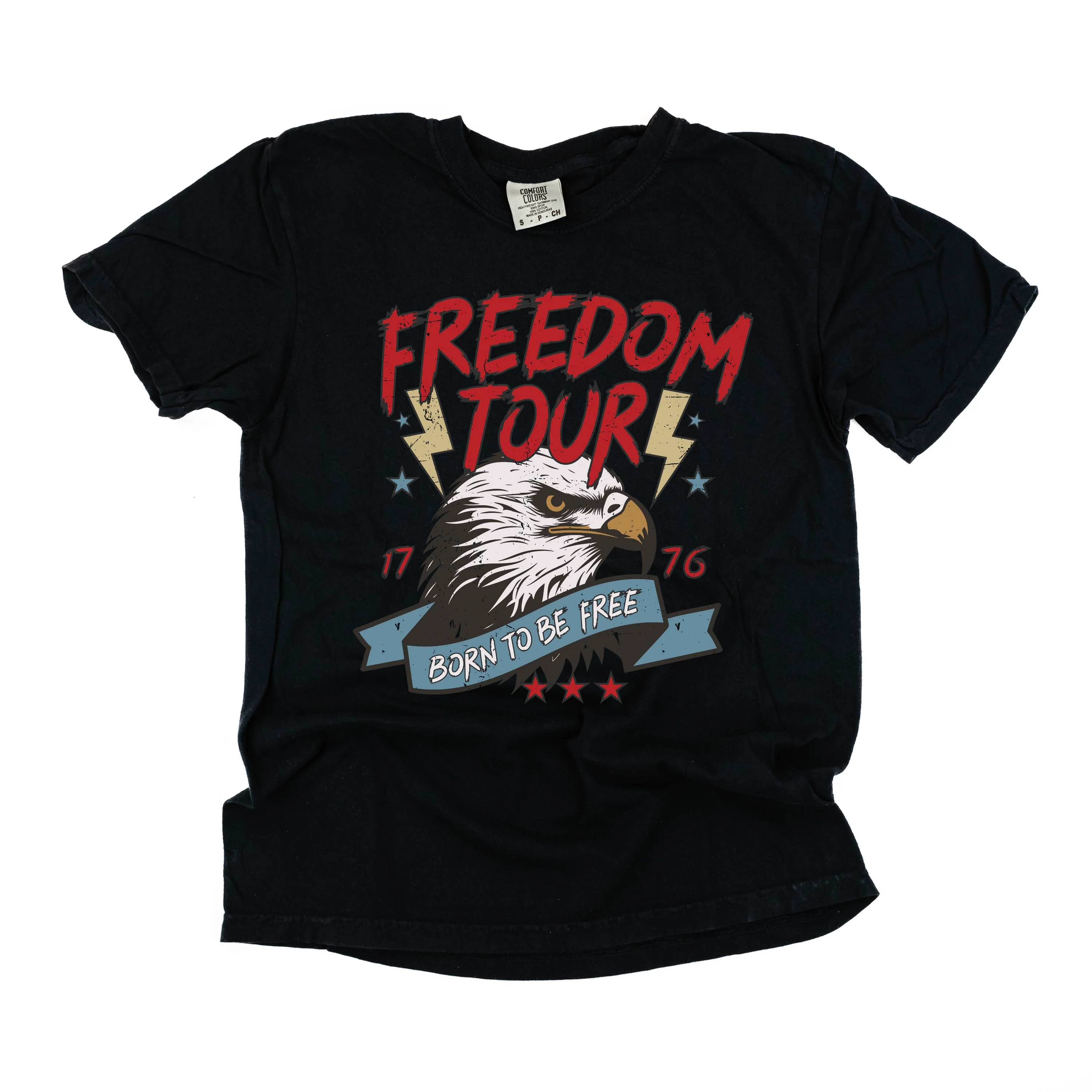 Freedom Tour - Born to Be Free - Comfort Colors Tee - Image 8