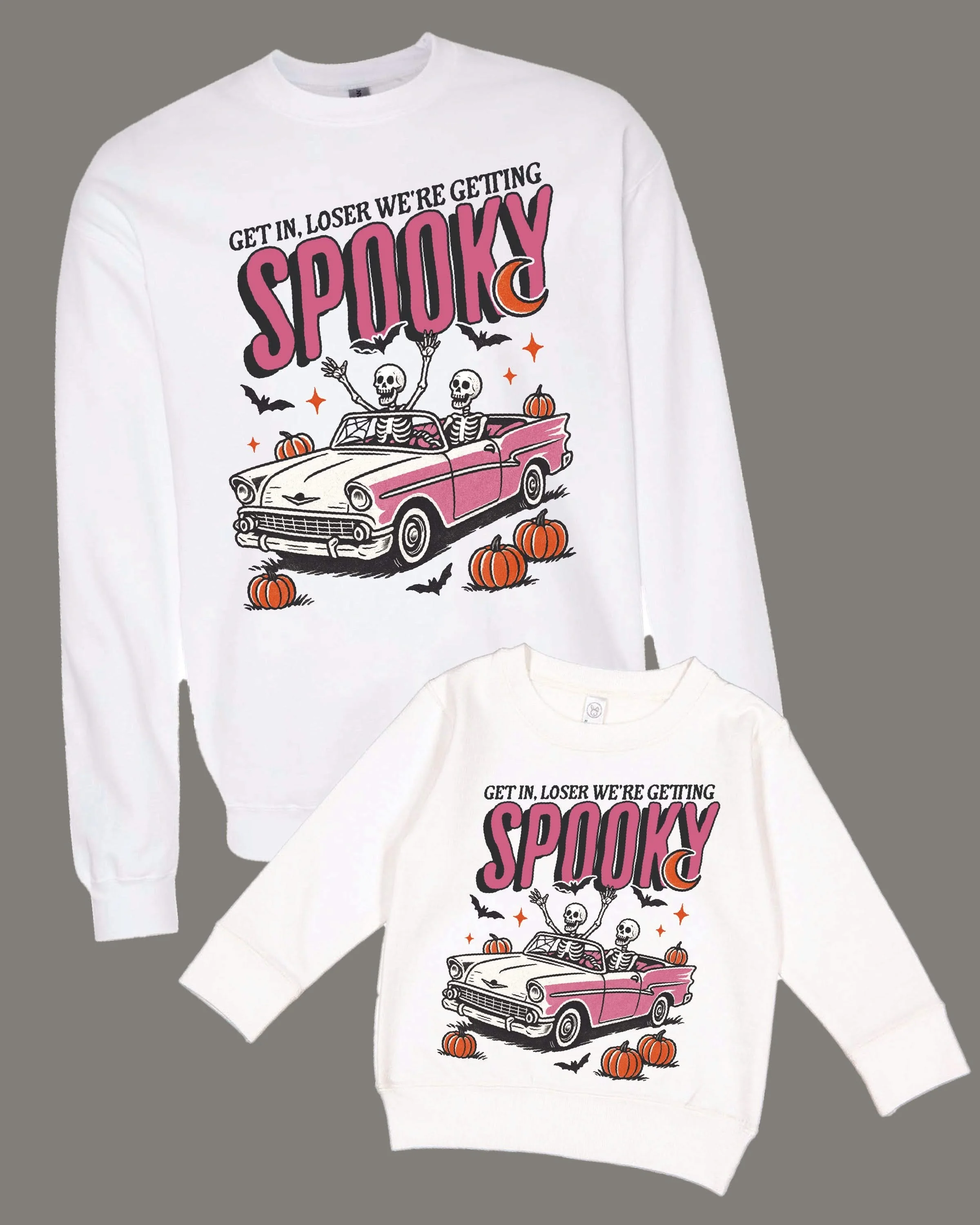 Get in Loser We’re Getting Spooky - Set of 2 Basic Fleece Sweaters - Image 5