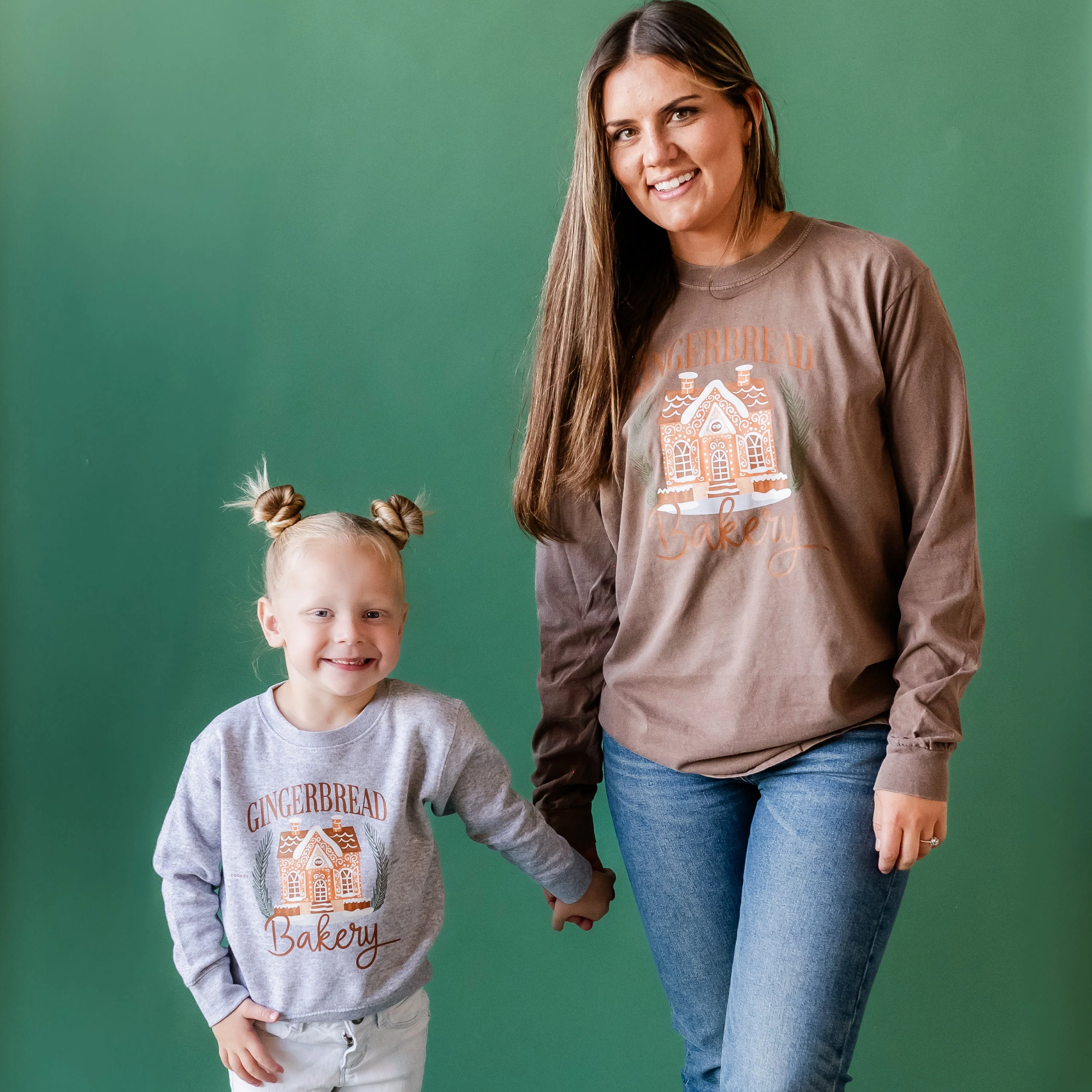 Gingerbread Bakery - Long Sleeve Comfort Colors Tee - Image 2