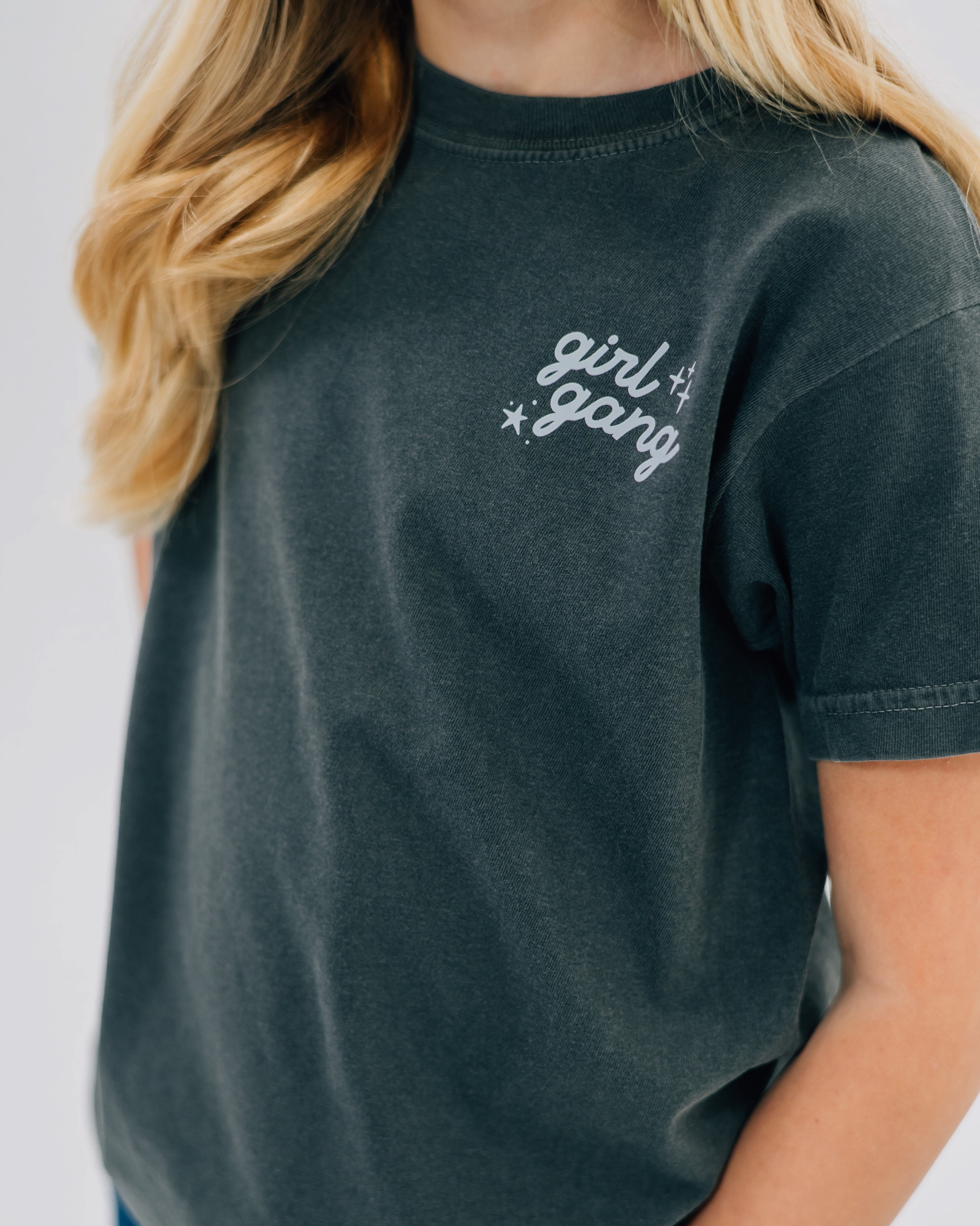 Girl Gang - Match with Mom Comfort Colors Set – Matching Mom Daughter Outfit | Little Mama Shirt Shop - Image 2