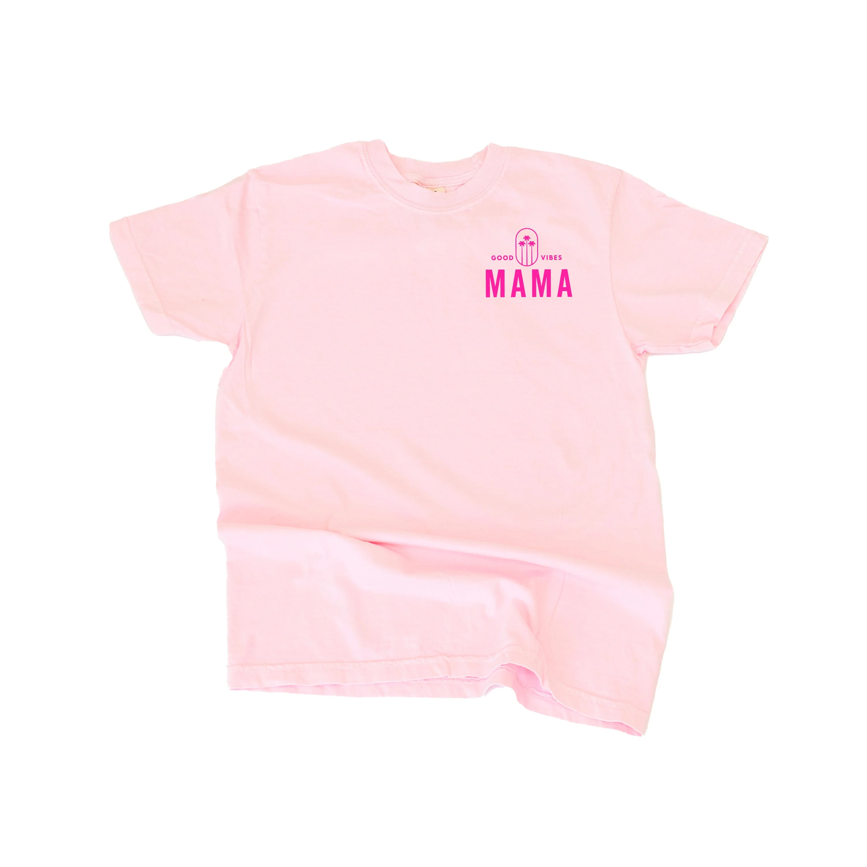 Good Vibes Mama & 3 Palm Trees (pf & b) - Comfort Colors Tee - Image 10