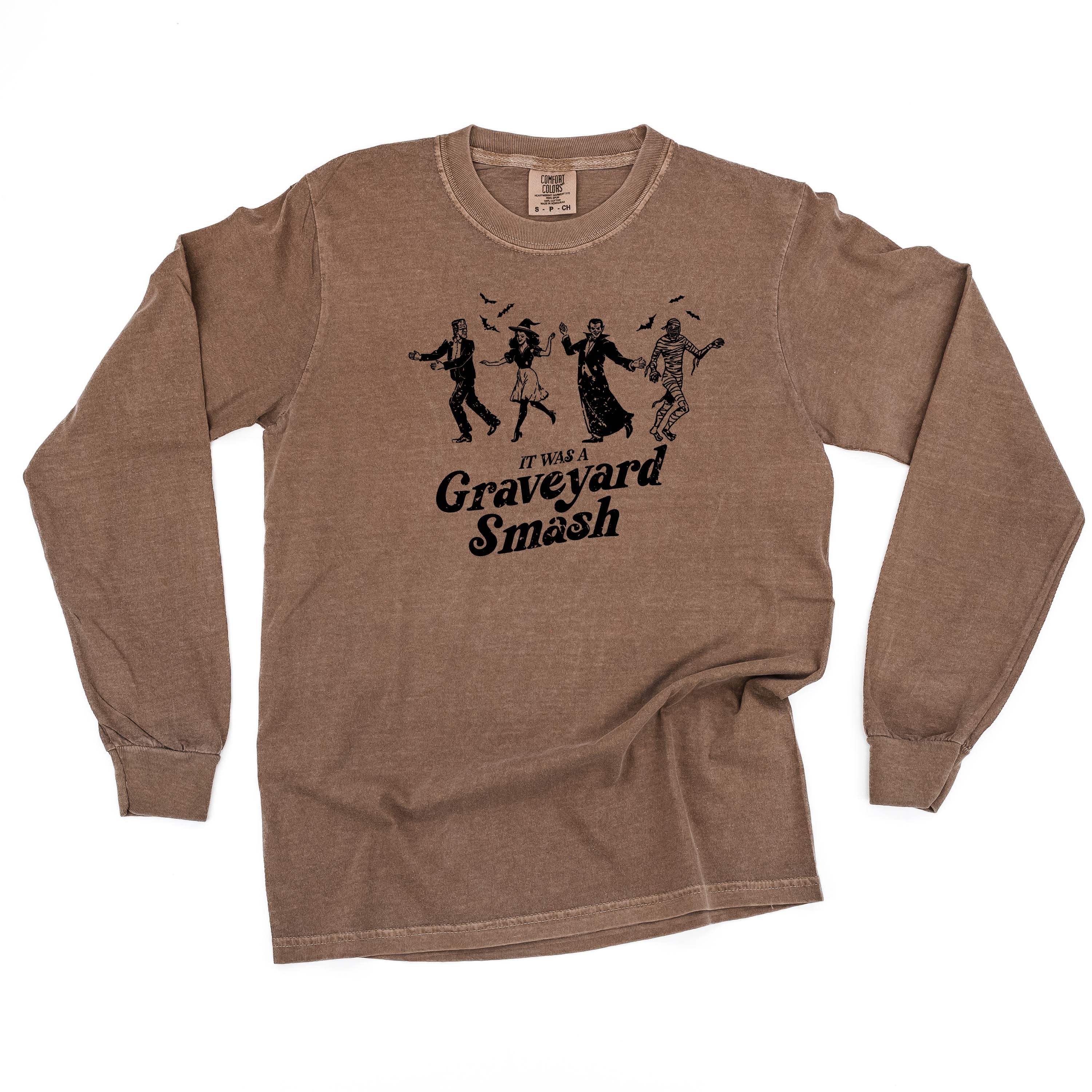It Was a Graveyard Smash - Long Sleeve Comfort Colors Tee - Image 10