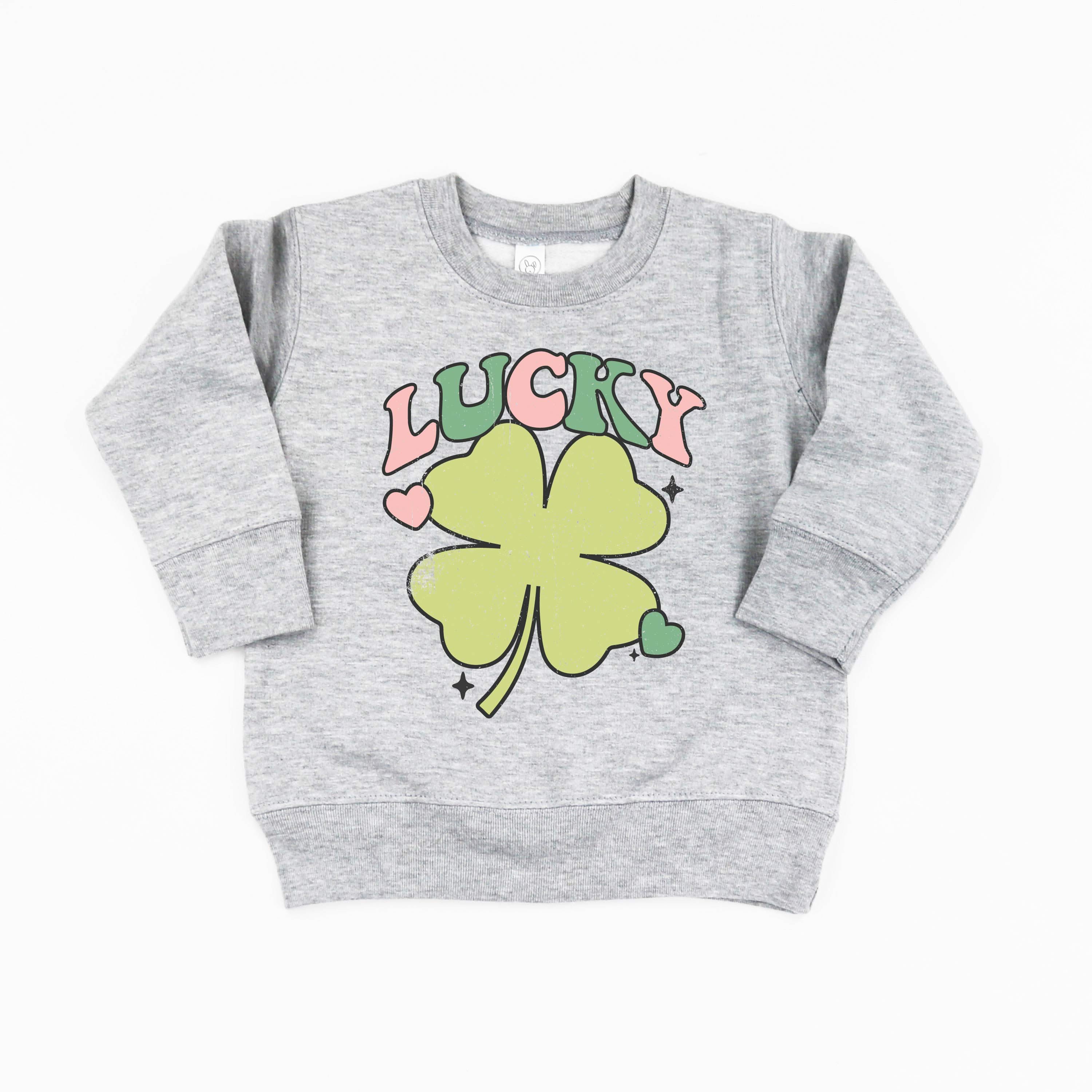 Oversized Lucky Shamrock - Child Sweater - Image 3