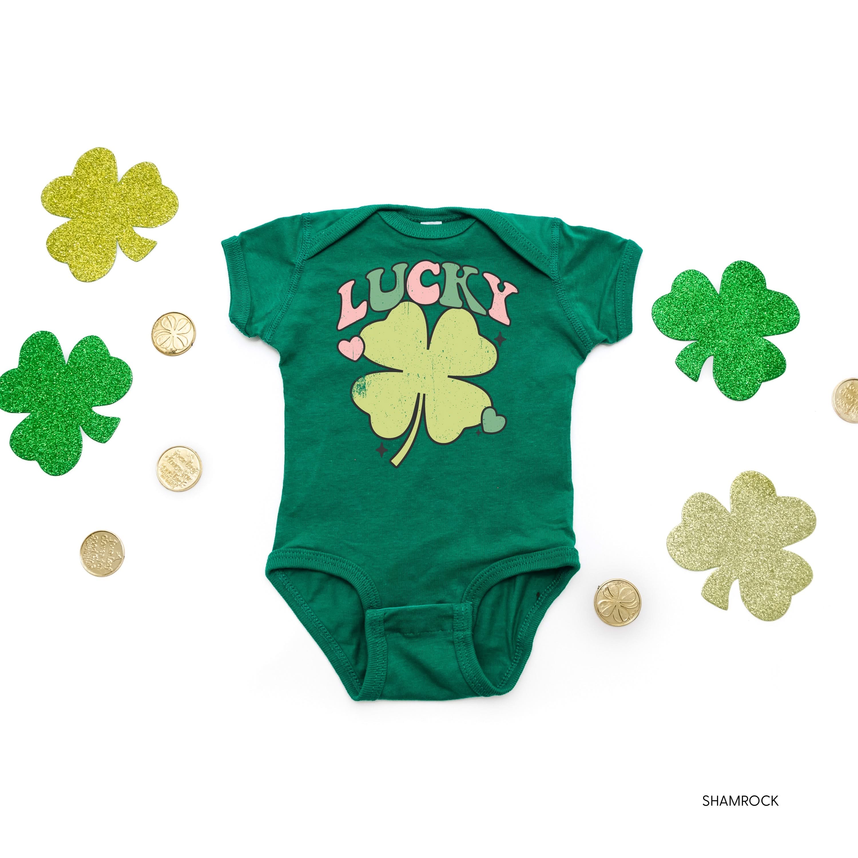 Oversized Lucky Shamrock - Infant Bodysuit/Tee - Image 12