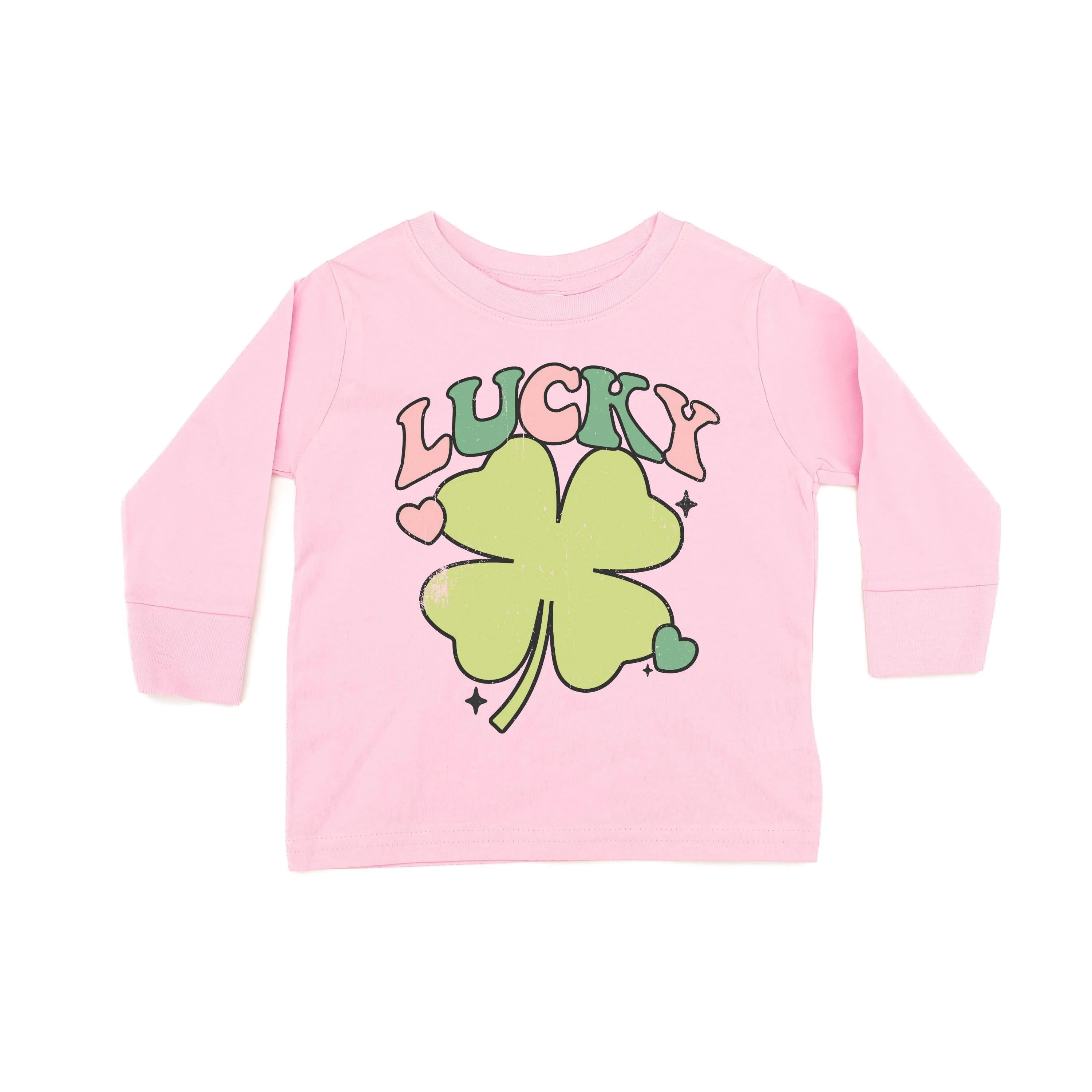 Oversized Lucky Shamrock - Child Long Sleeve Tee - Image 5