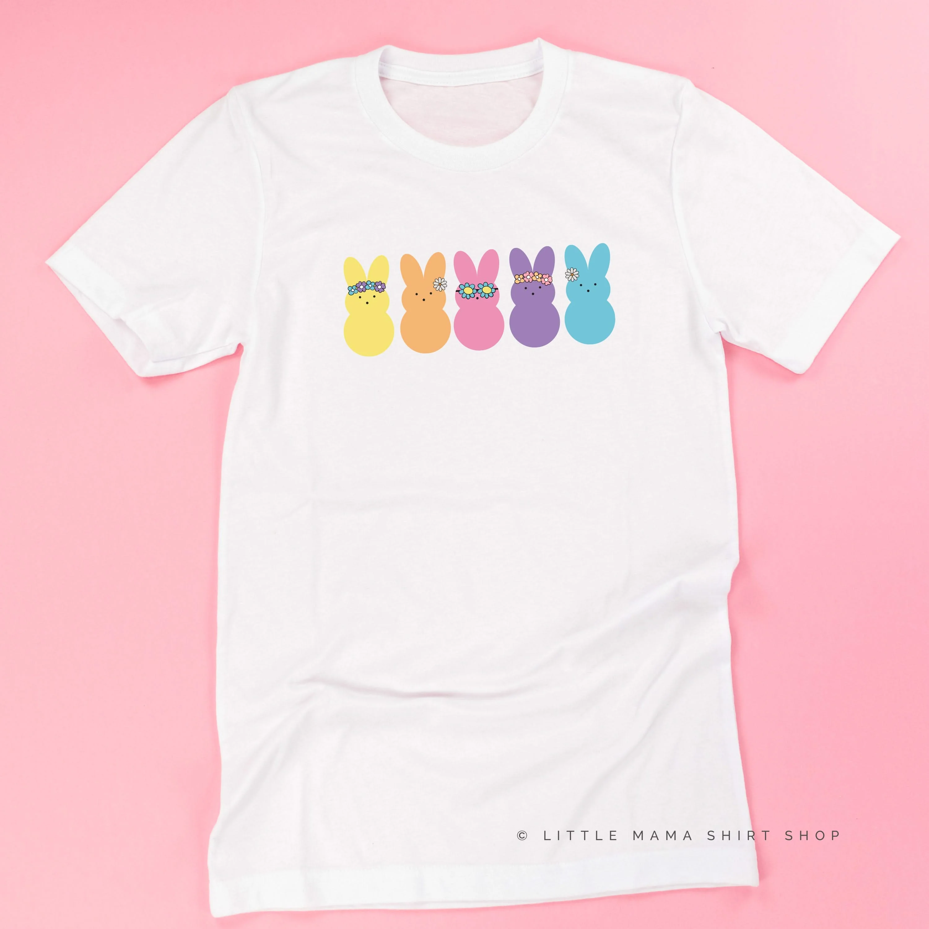 Floral Headband Neon Peeps - Unisex Tee - Image 7