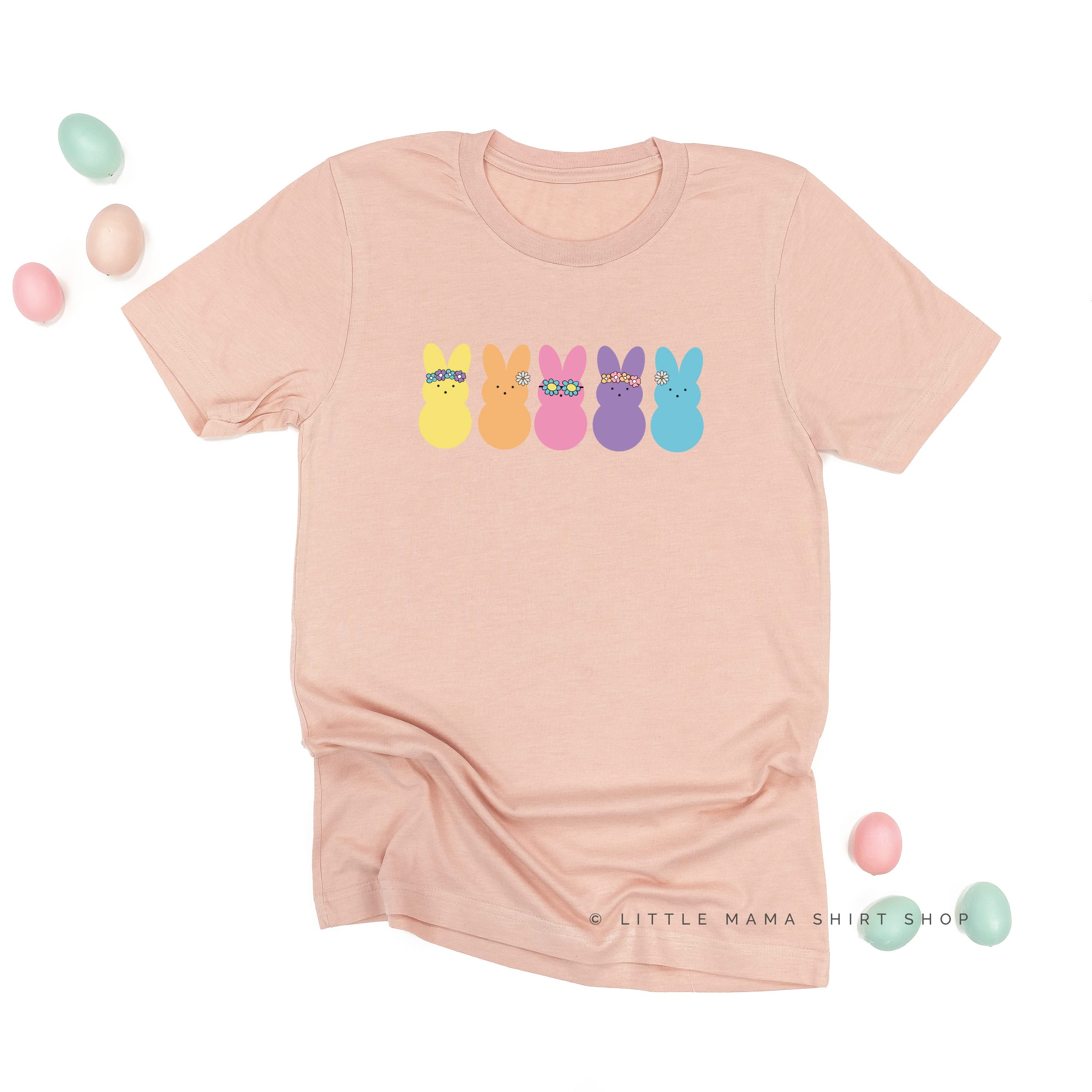 Floral Headband Neon Peeps - Unisex Tee - Image 9
