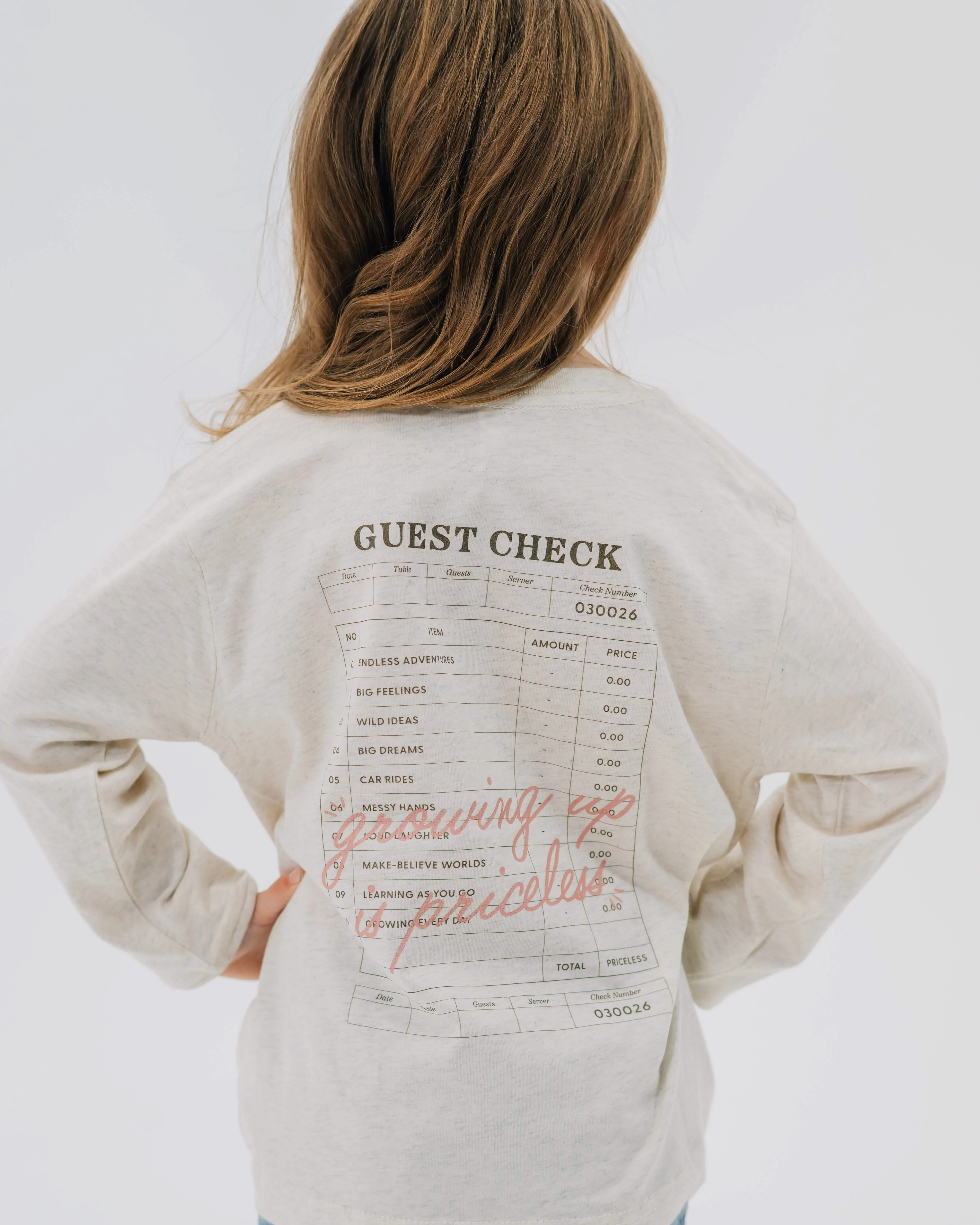 Growing Up Is Priceless - Child Long Sleeve Tee | Little Mama Shirt Shop - Image 4
