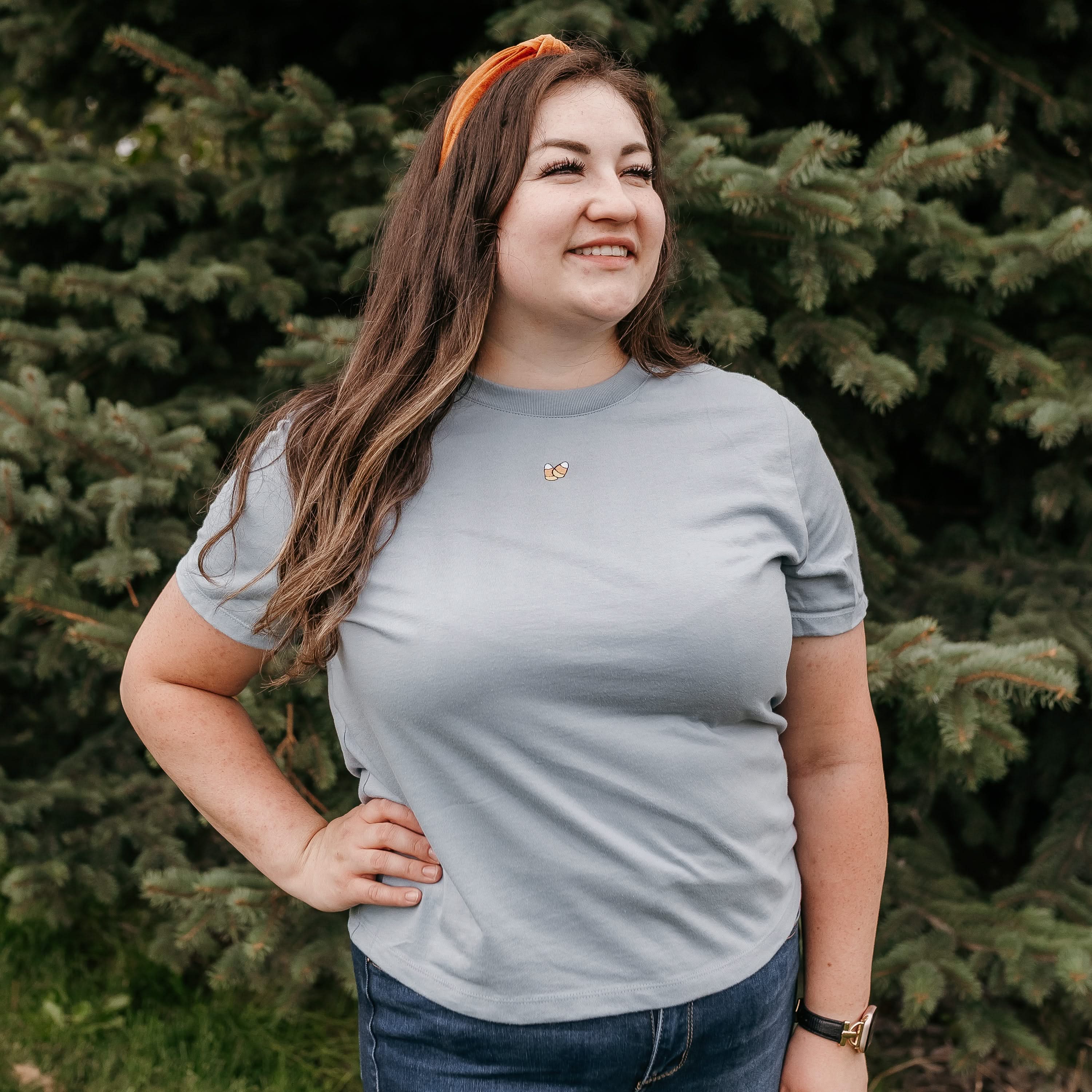 Halloween Mini Symbols - Embroidered Women’s Everyday Tee - Image 11