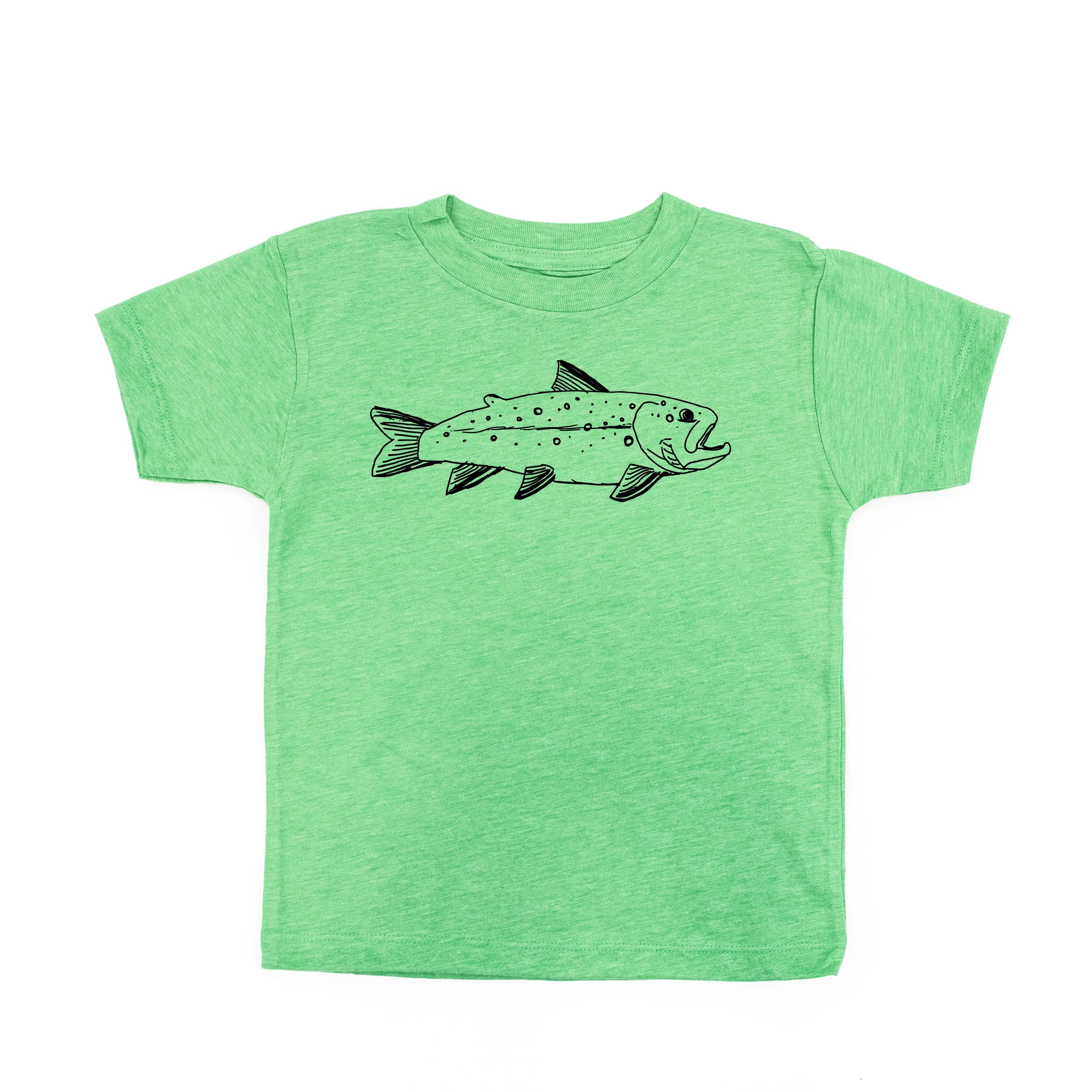 Hand Drawn Brook Trout - Child Tee - Image 3