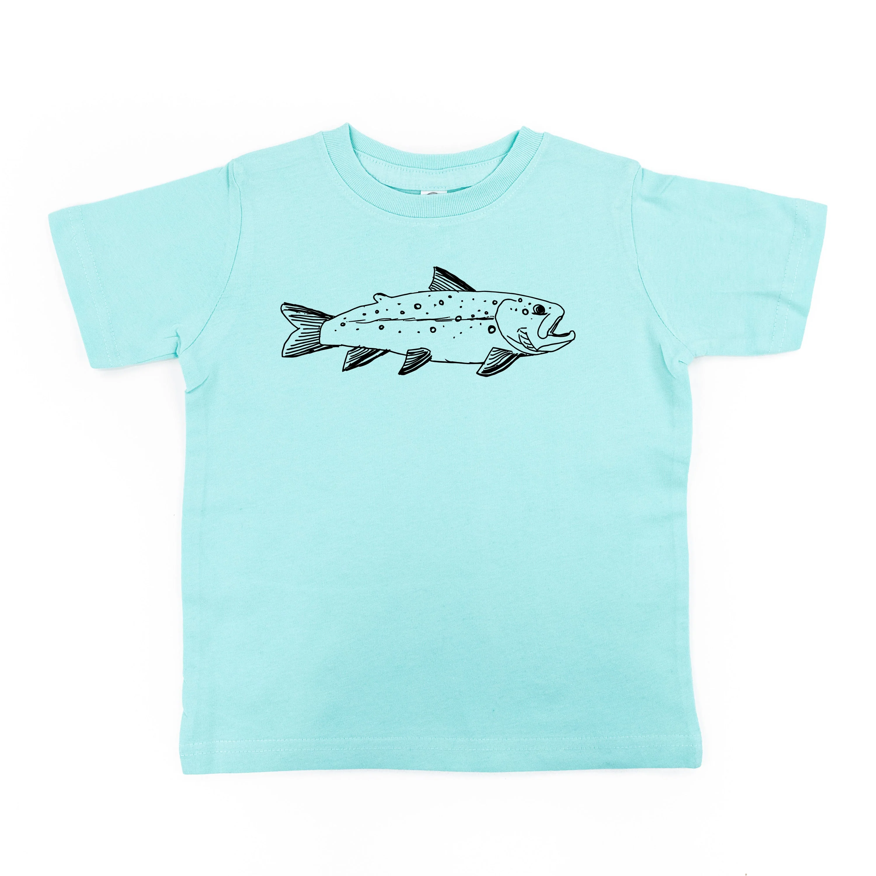 Hand Drawn Brook Trout - Child Tee - Image 4