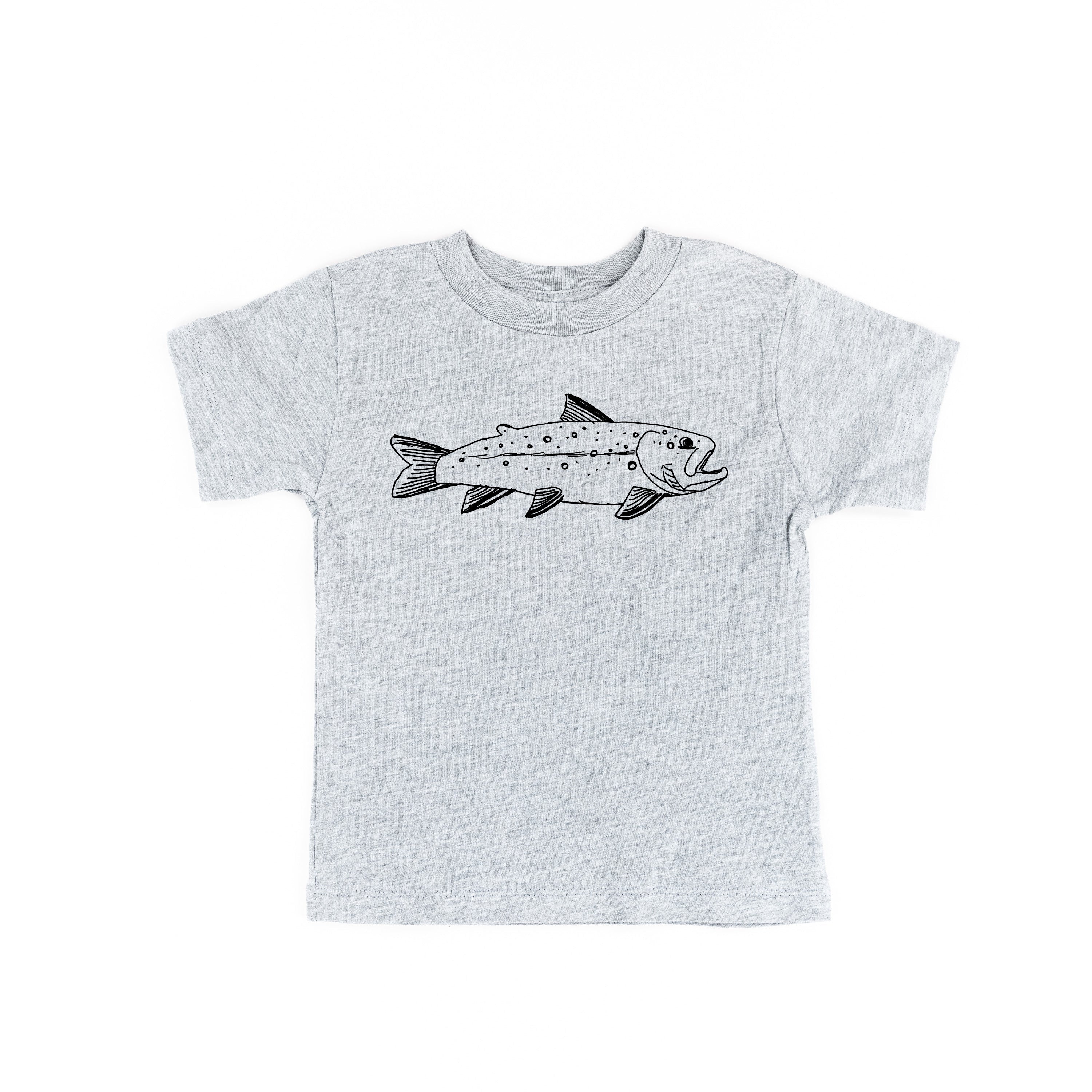 Hand Drawn Brook Trout - Child Tee - Image 5