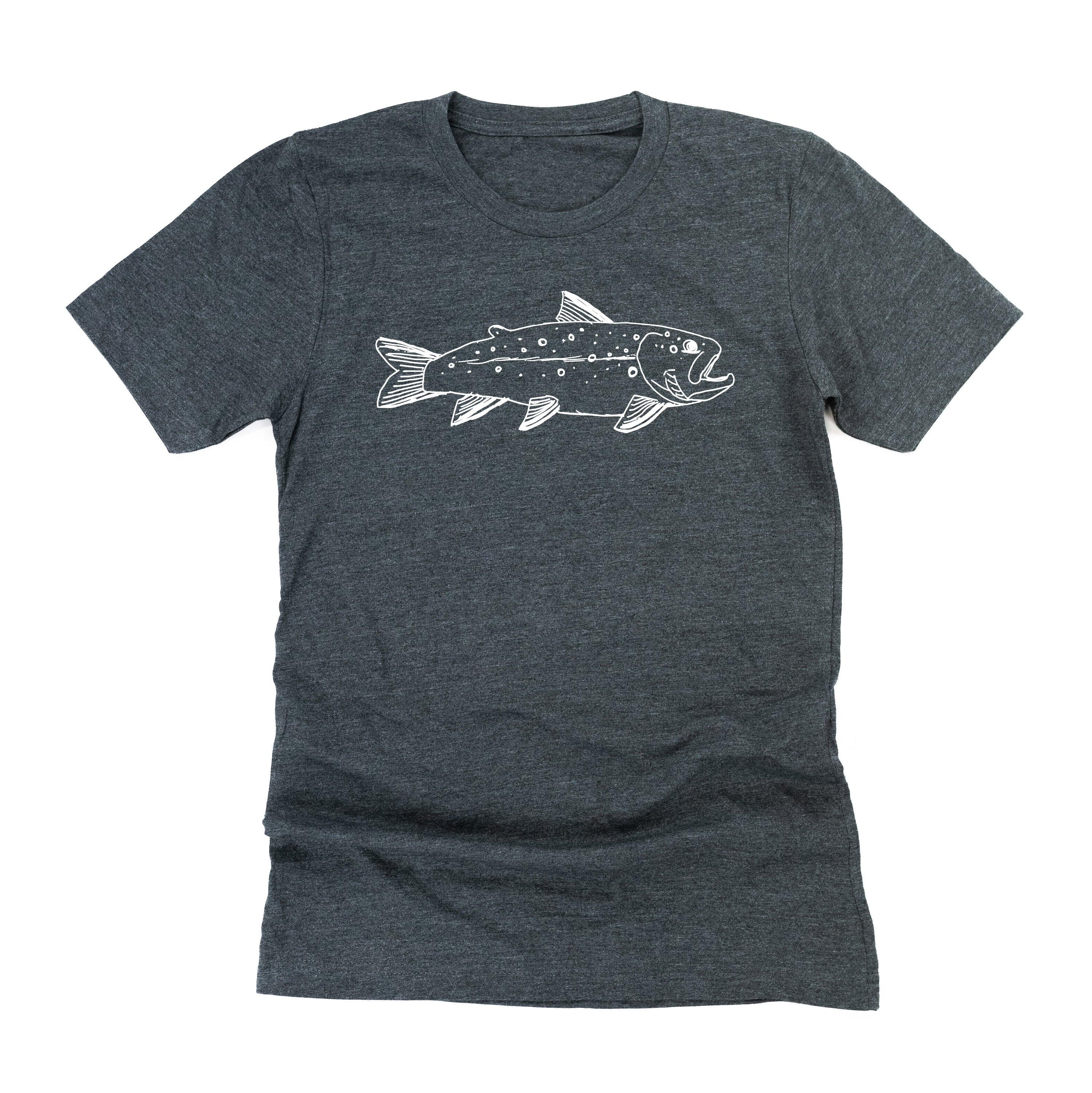 Hand Drawn Brook Trout - Unisex Tee - Image 9