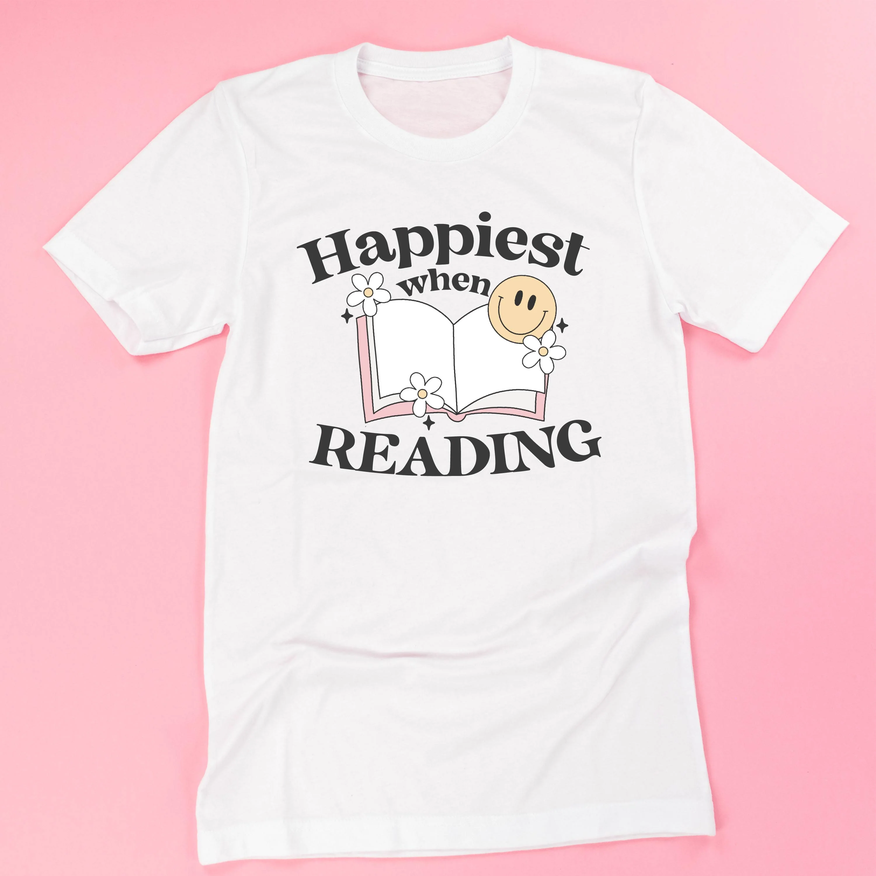 Happiest When Reading - Unisex Tee - Image 3