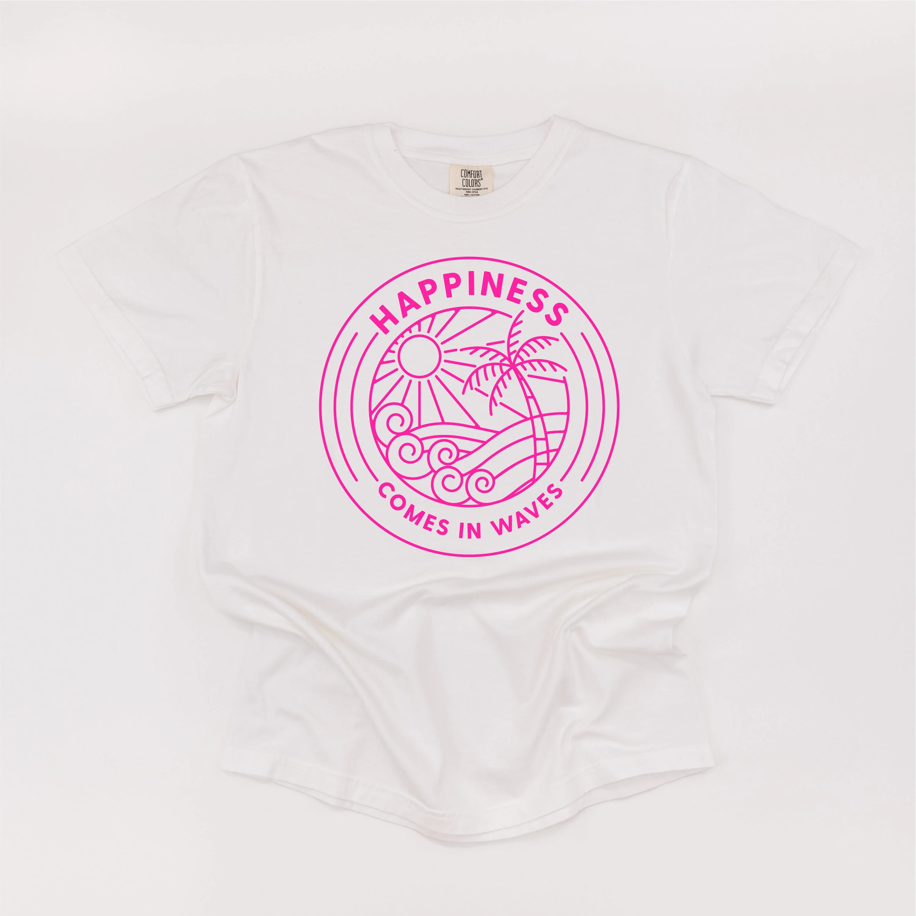 Happiness Comes In Waves - Comfort Colors Tee - Image 7