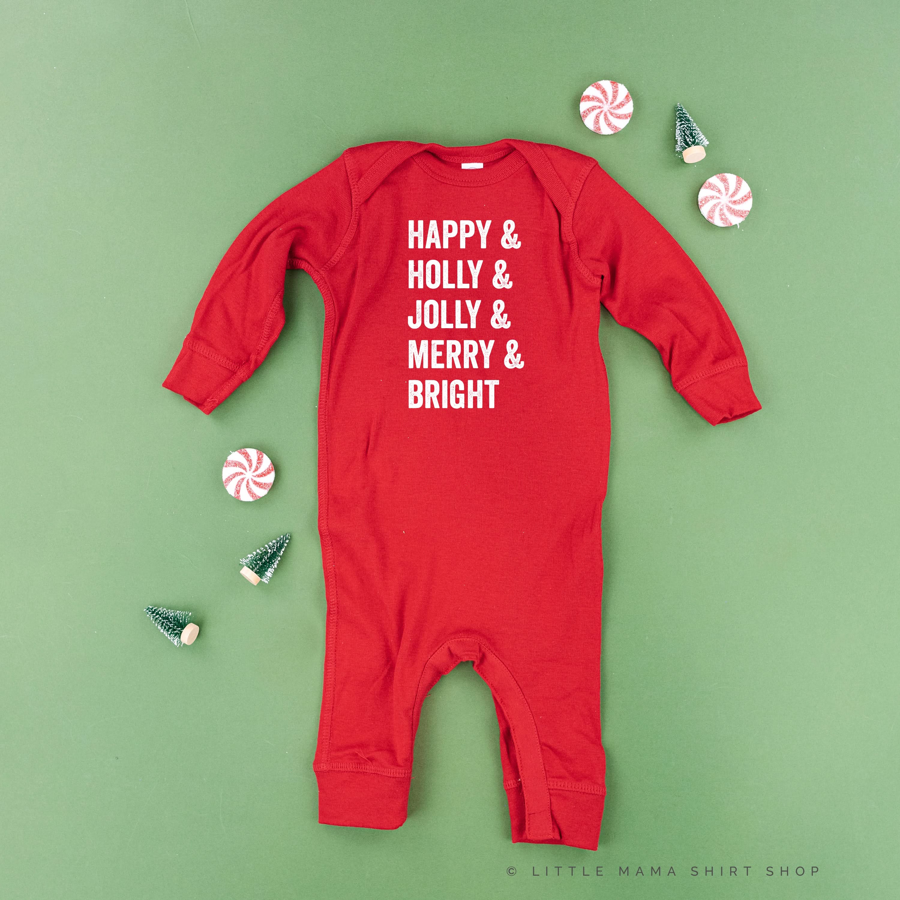 Happy & Holly & Jolly & Merry & Bright - Baby Sleeper - Image 8