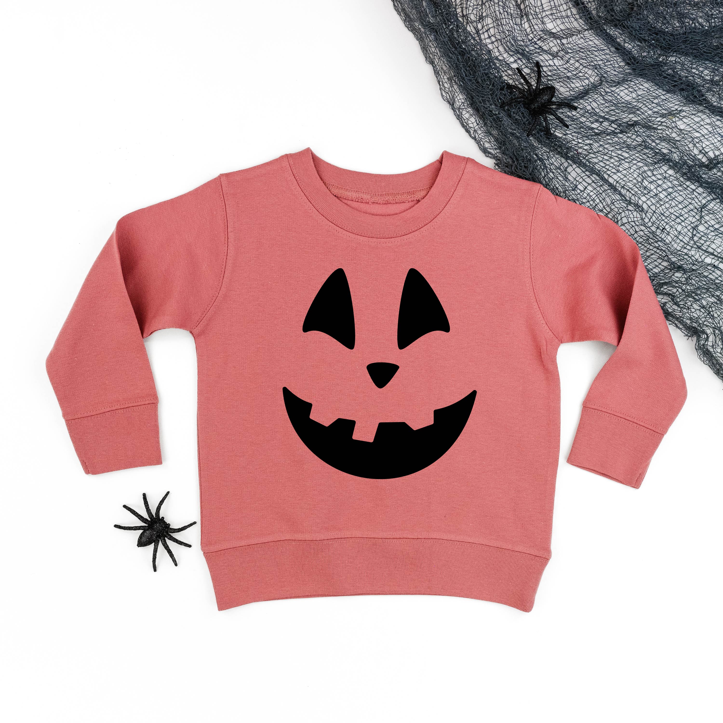Happy Jack-o'-lantern Face - Child Sweater - Image 4