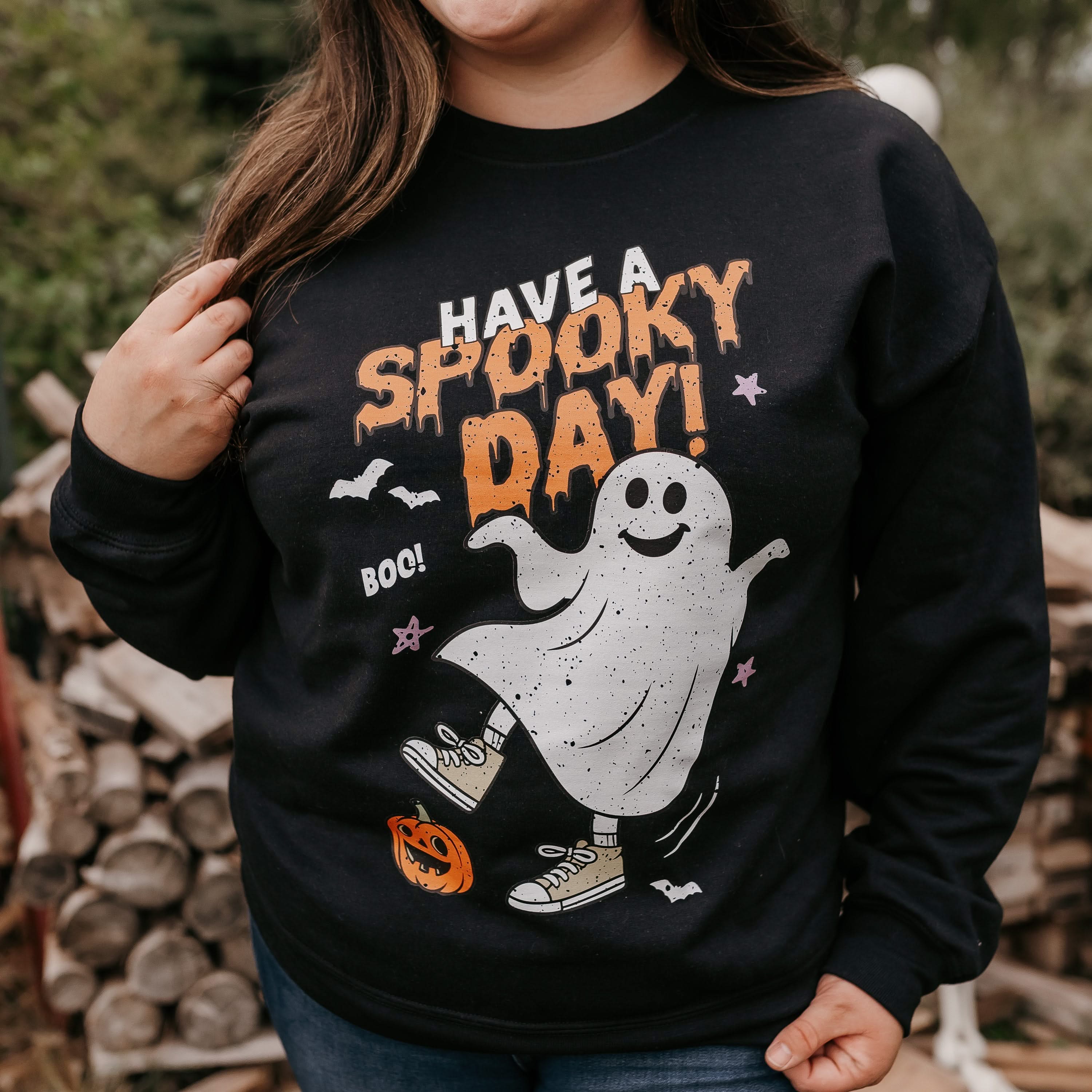 Have A Spooky Day - Black Basic Fleece
