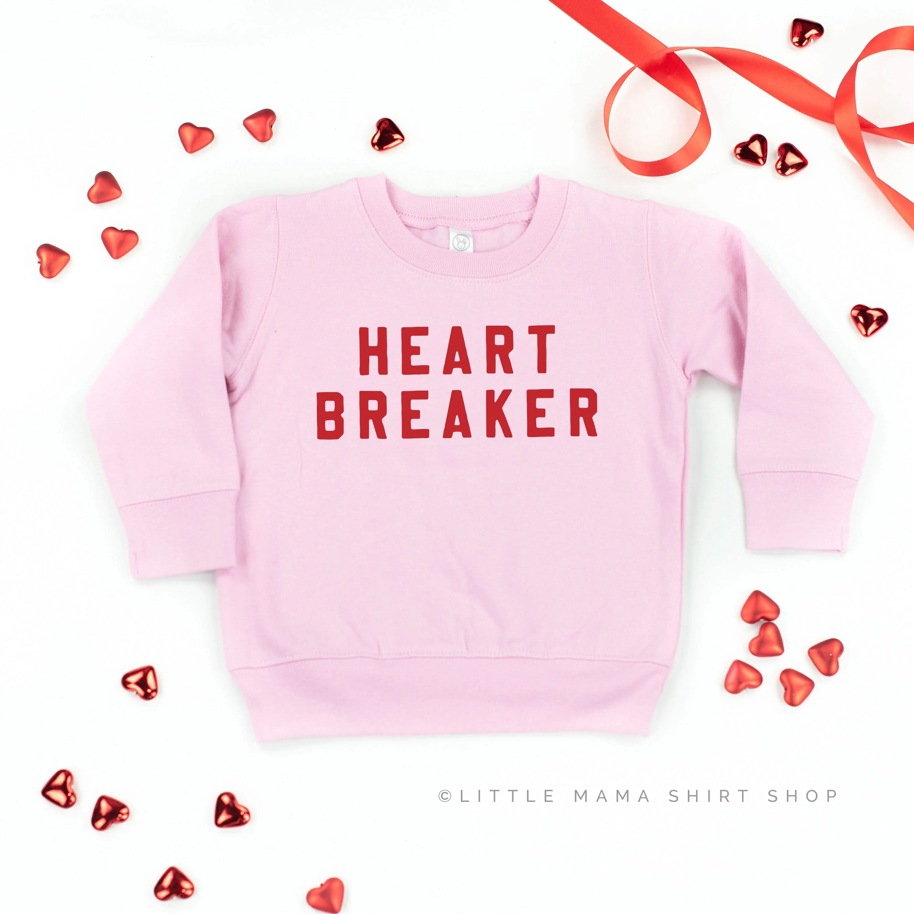 Heart Breaker (Block Font) - Child Sweater - Image 7