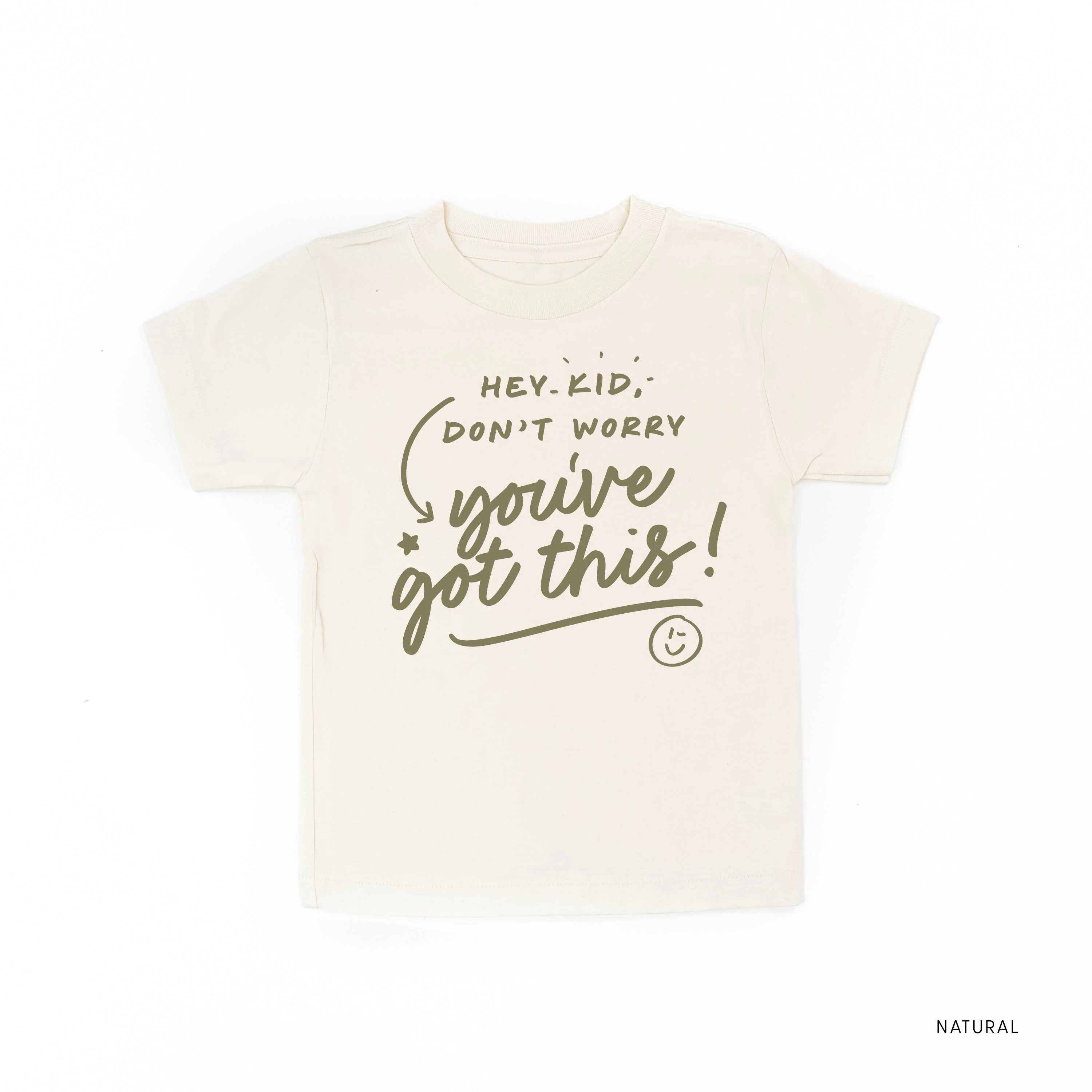 Hey Kid, Don't Worry You've Got This! - Tone On Tone - Child Tee - Image 5