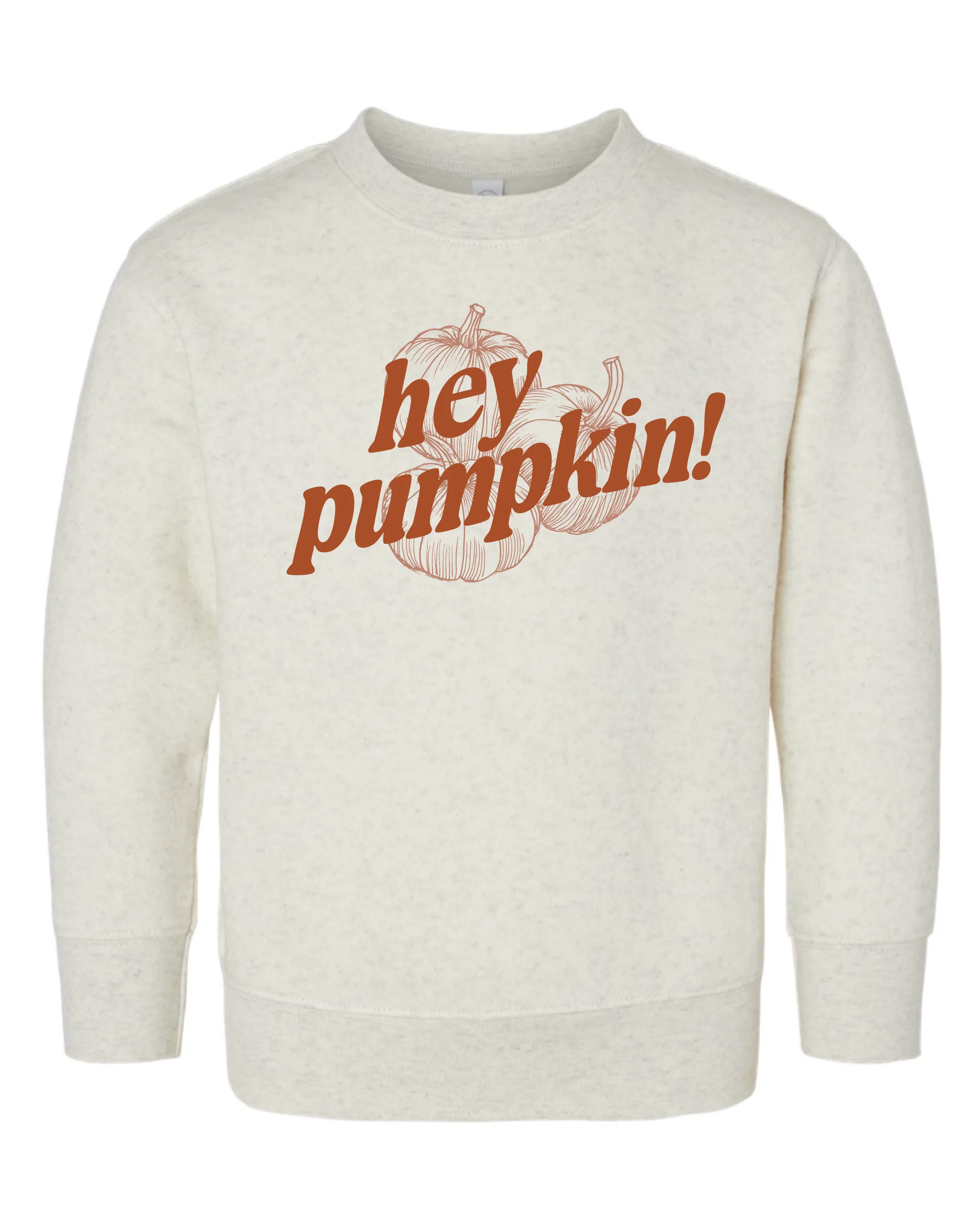 Hey Pumpkin! - Natural Heather Child Sweater