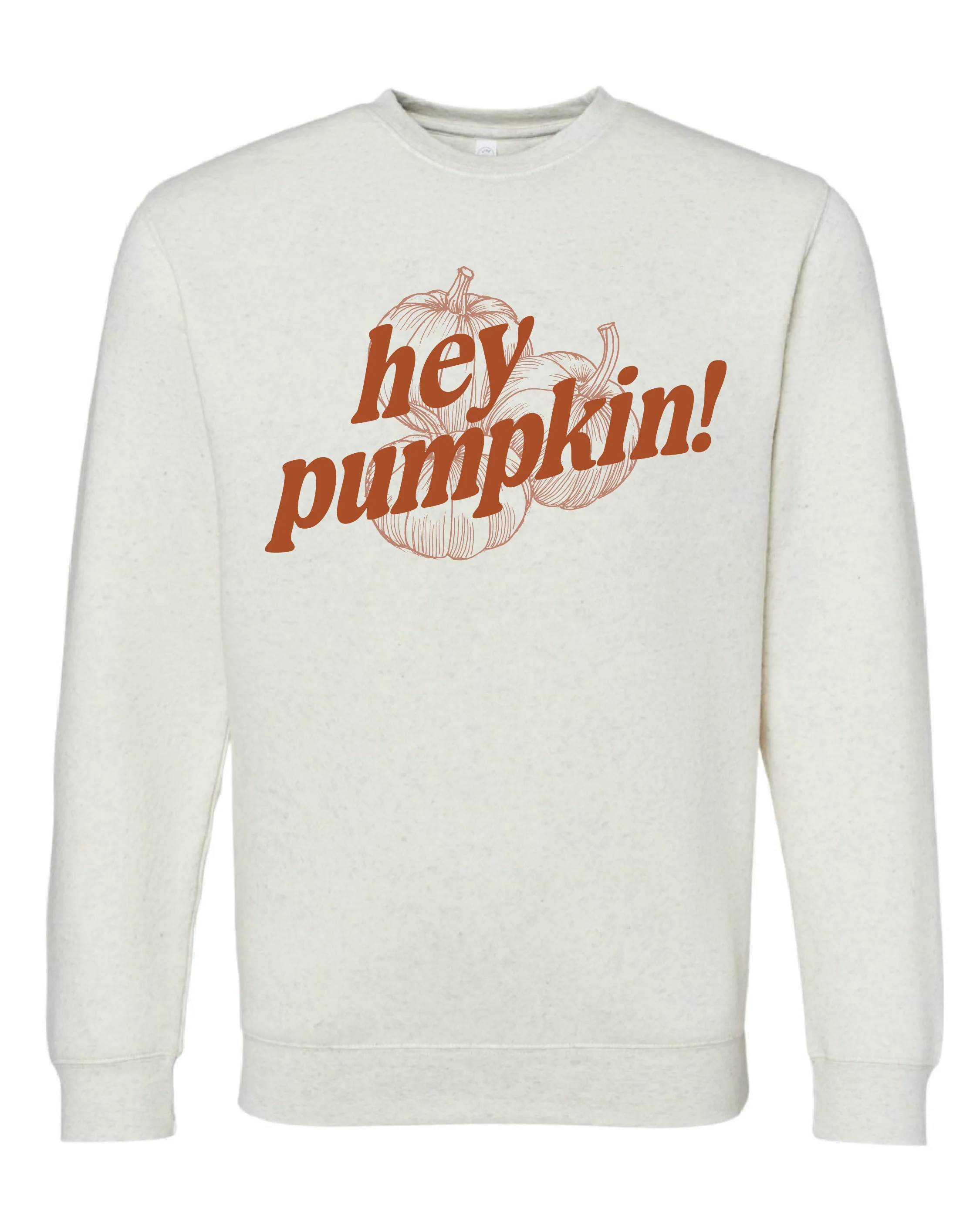Hey Pumpkin! - Natural Heather ELEVATED Fleece - Image 3