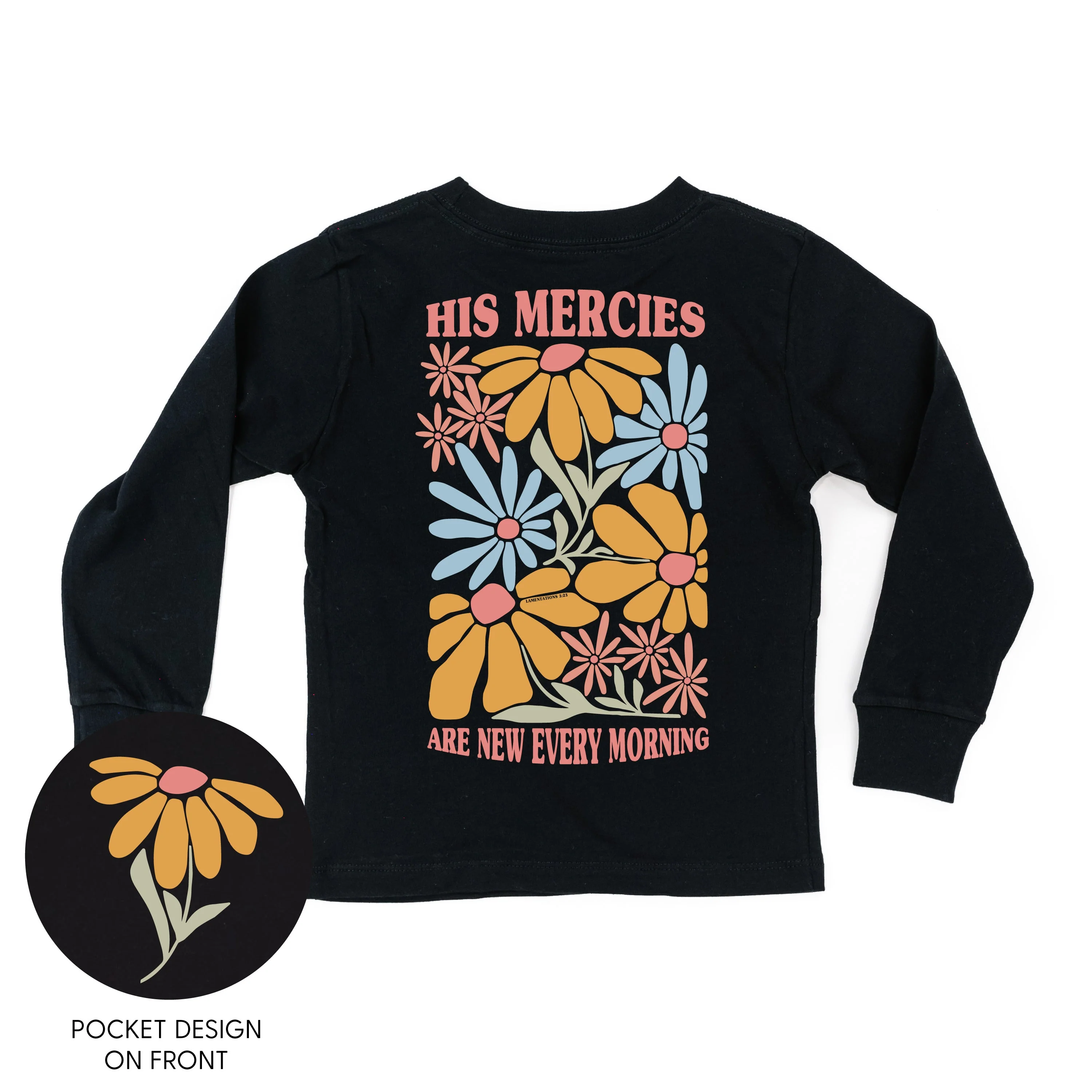 His Mercies Are New Every Morning - Child Long Sleeve Tee - Image 2