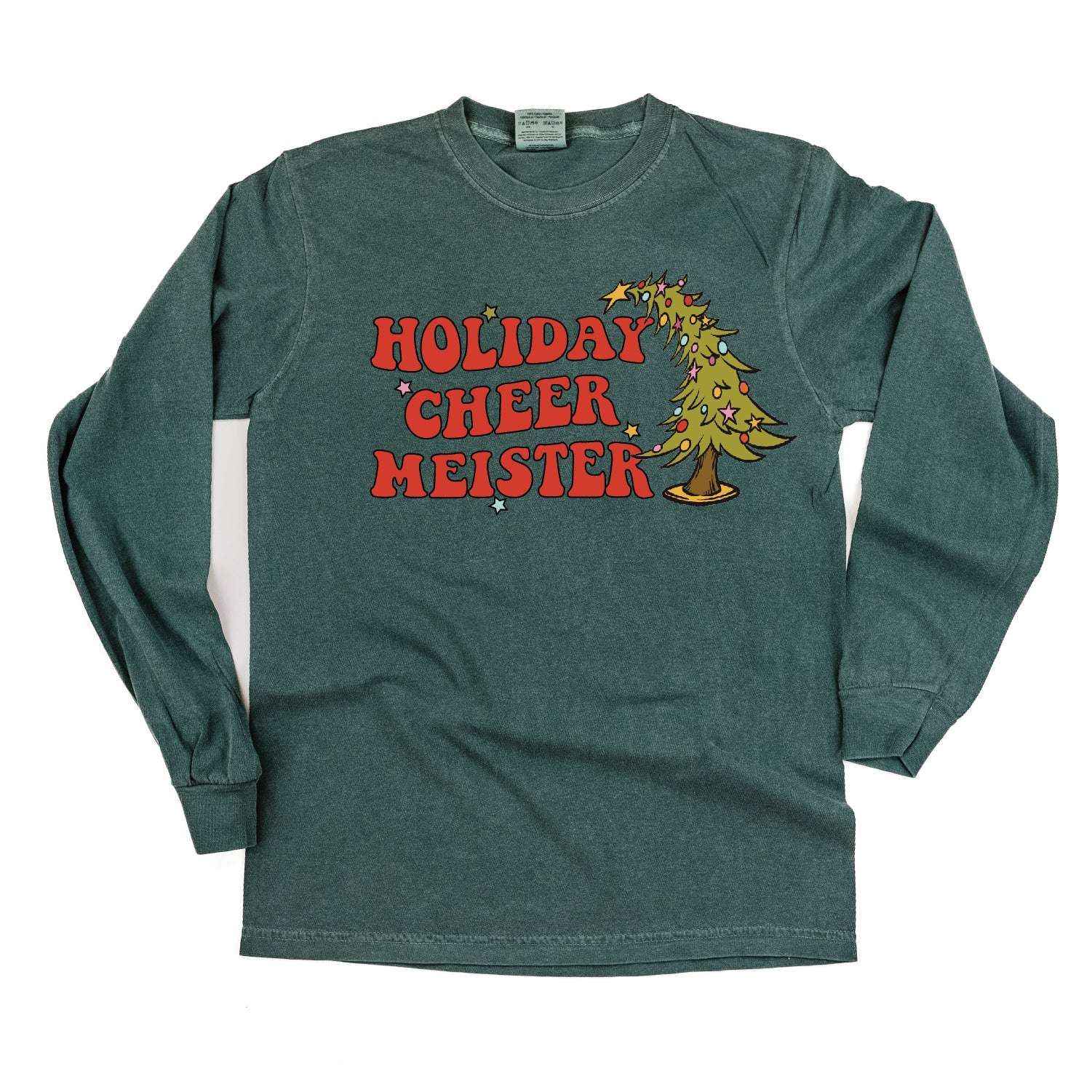 Holiday Cheer Meister - Long Sleeve Comfort Colors Tee - Image 3