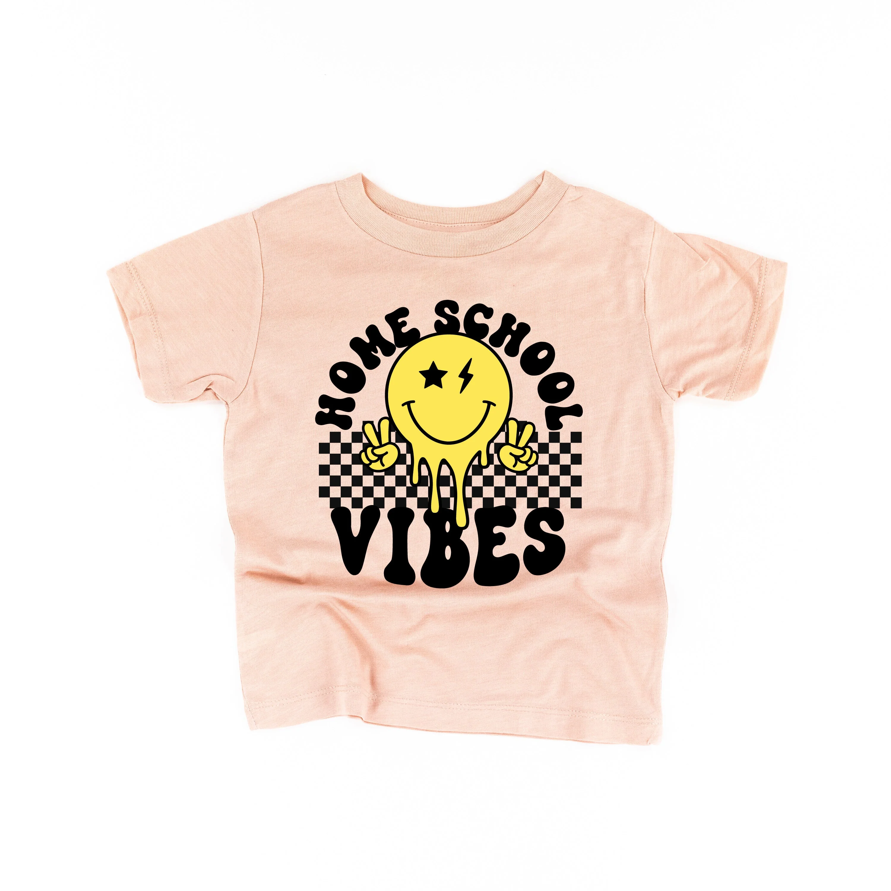 Home School Vibes - Peace Smiley - Child Tee - Image 10