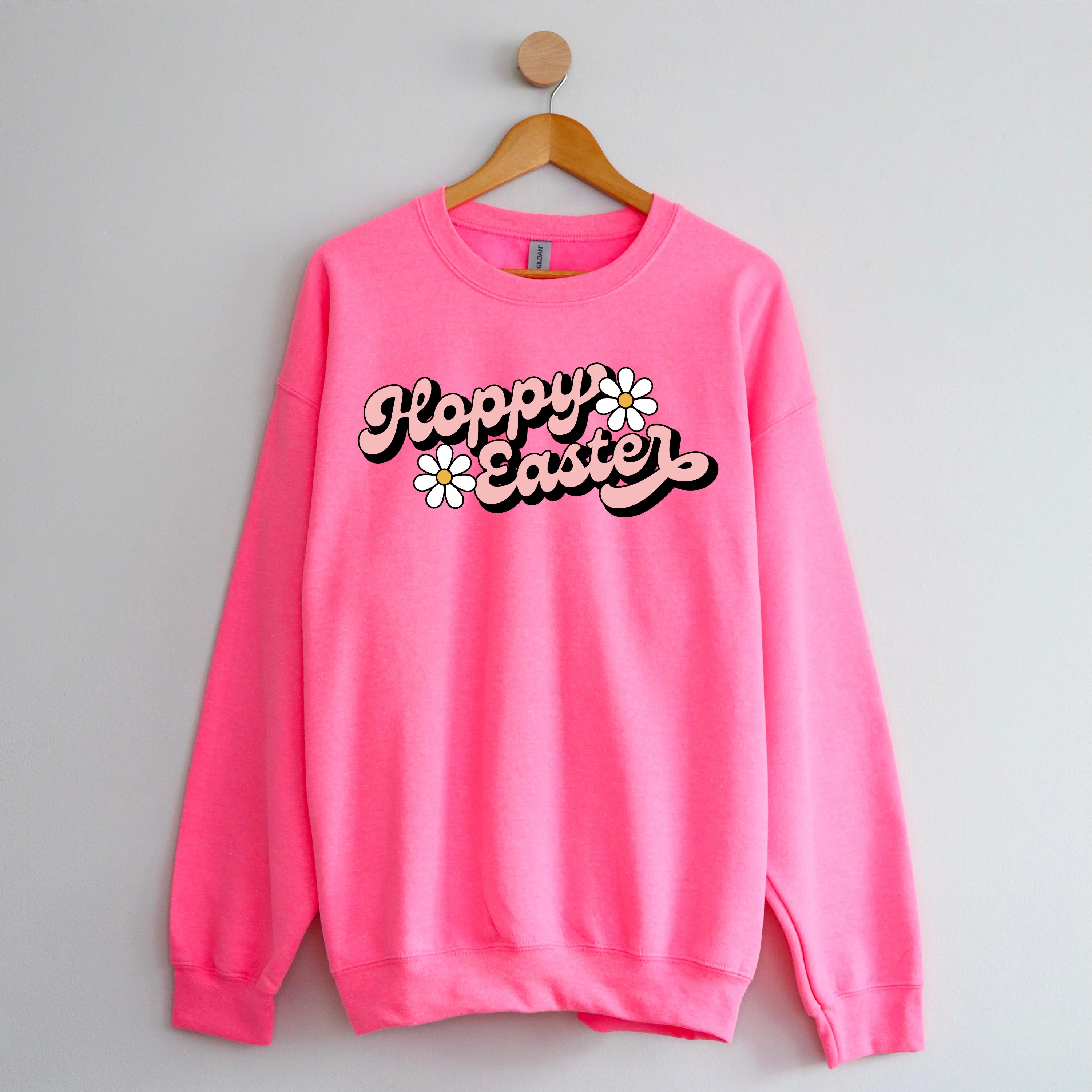 Hoppy Easter - Daisies - Basic Fleece - Image 4