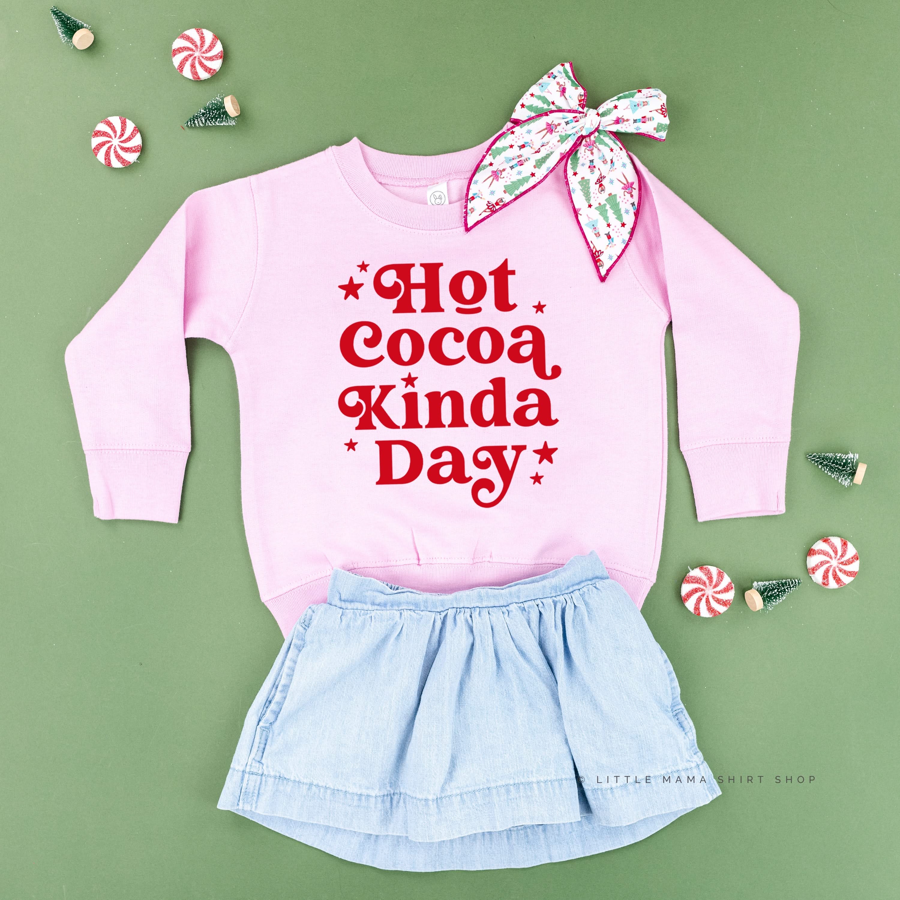Hot Cocoa Kinda Day - Child Sweater - Image 7