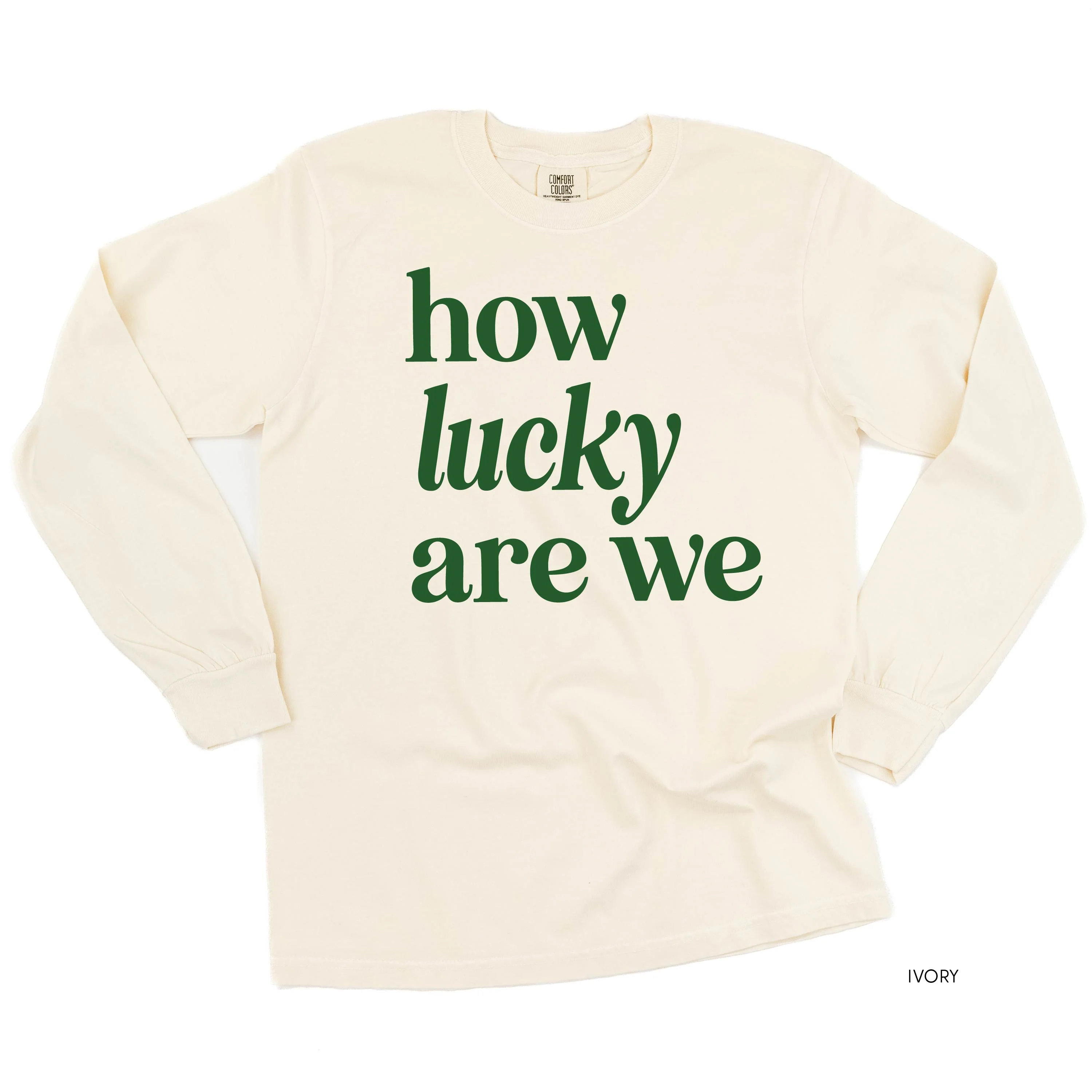 How Lucky Are We - Long Sleeve Comfort Colors Tee - Image 6