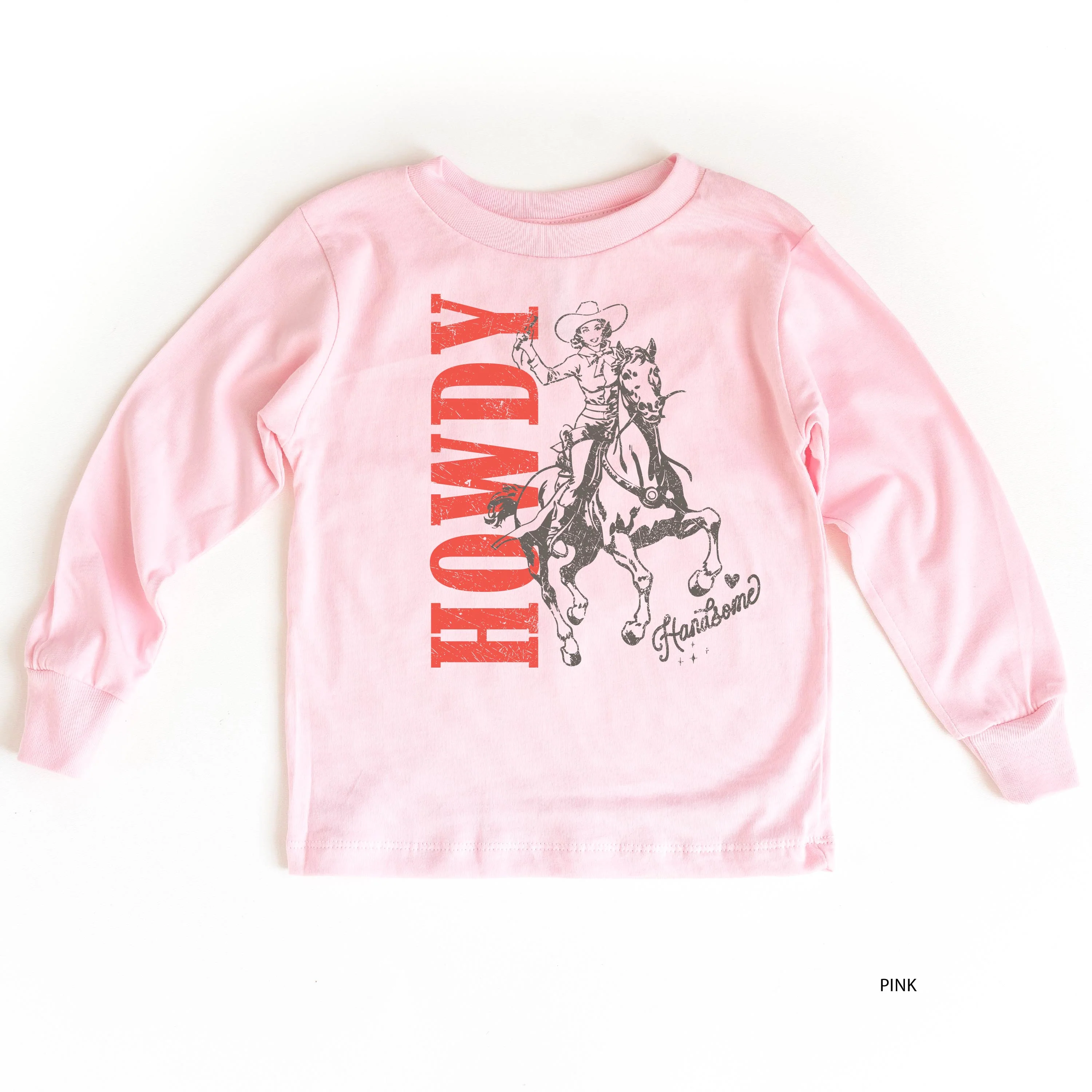 Howdy Handsome - Child Long Sleeve Tee - Image 2