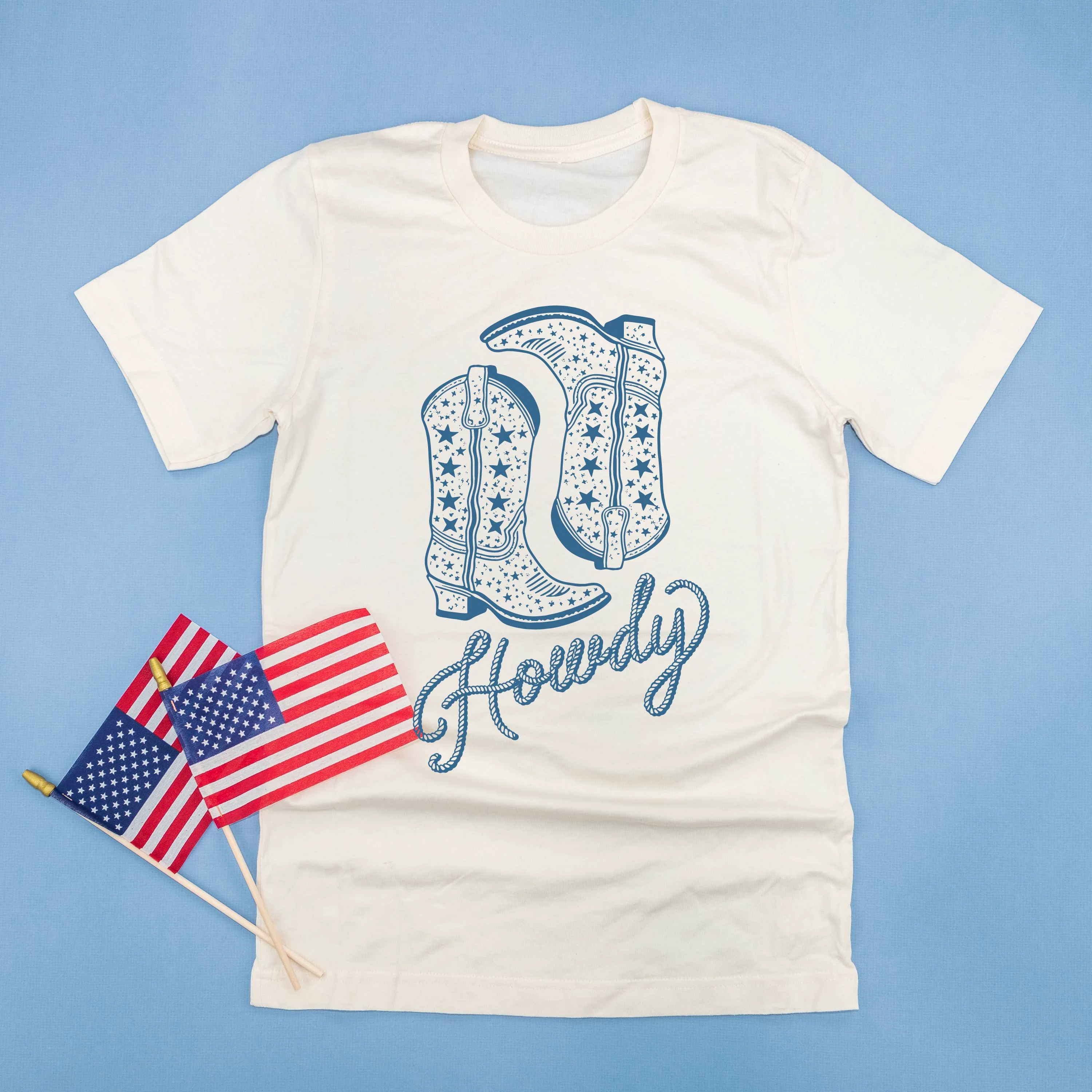 Howdy w/ Cowboy Boots - Unisex Tee