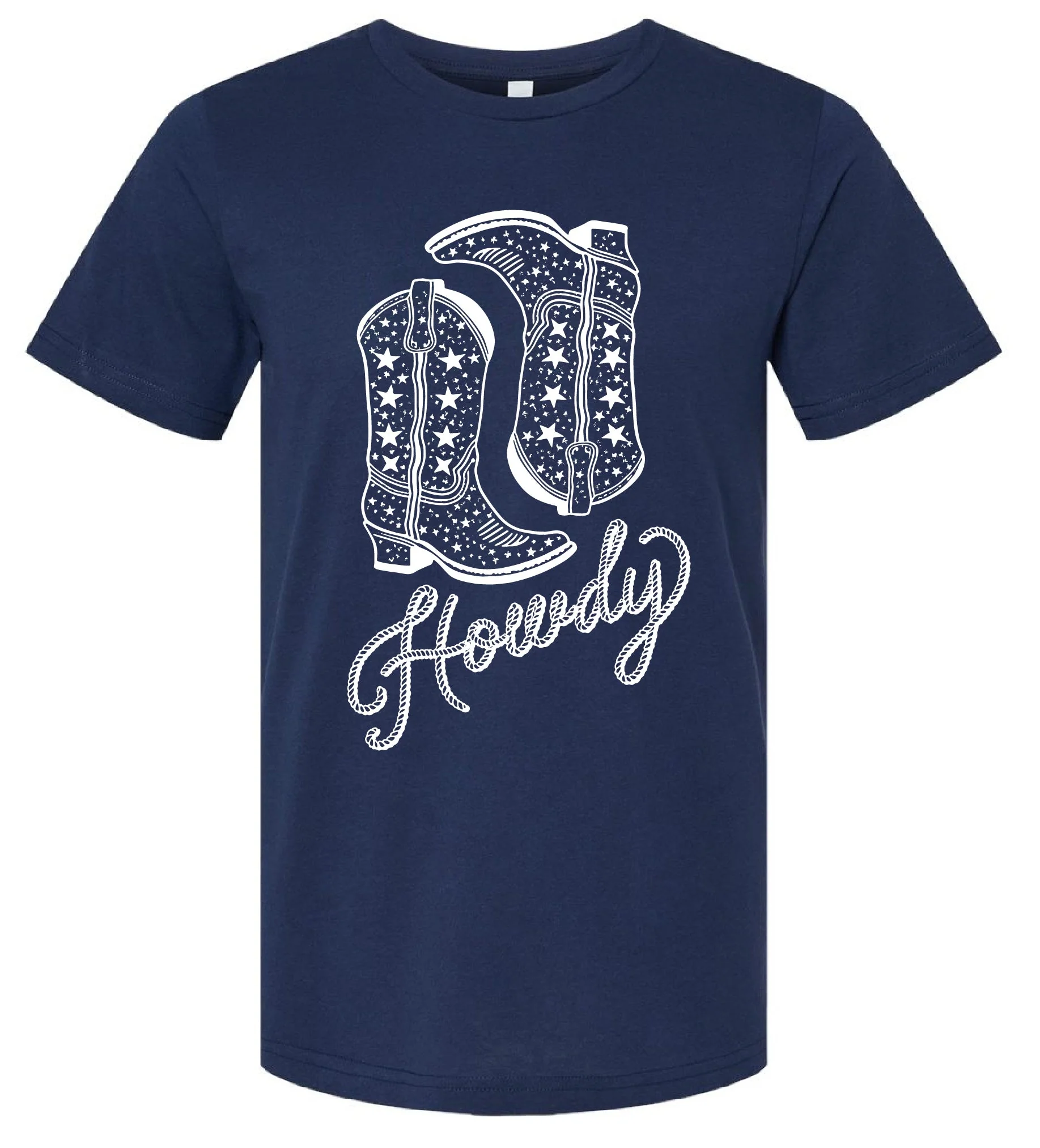 Howdy w/ Cowboy Boots - Unisex Tee - Image 6