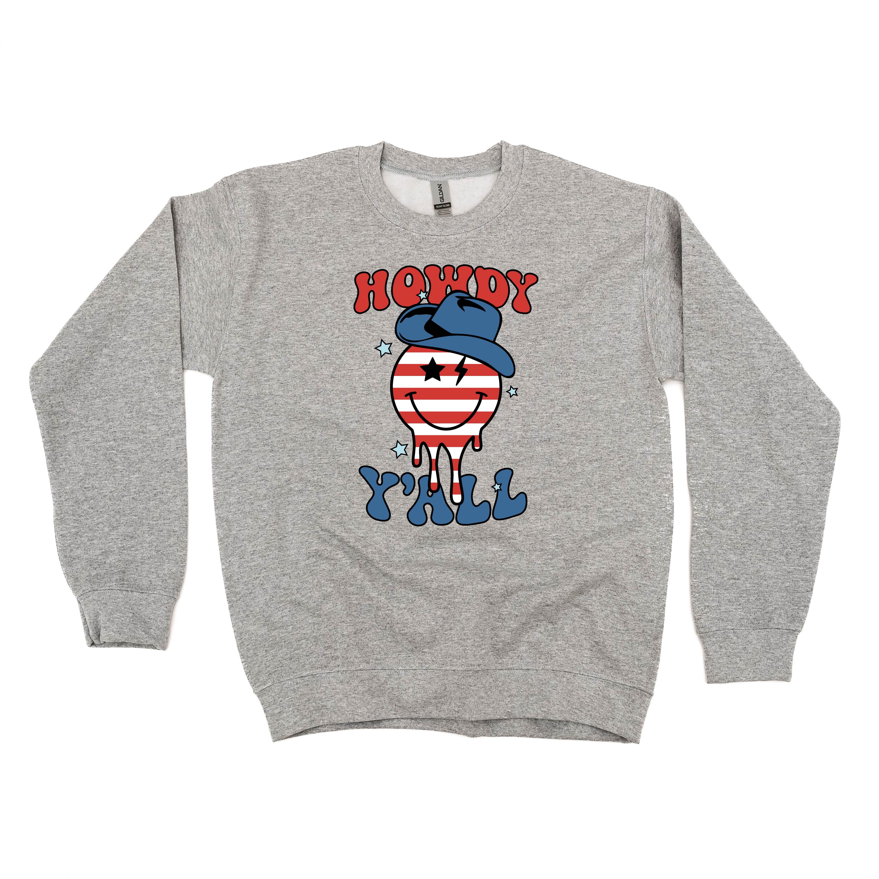 Howdy Y'all - Cowboy Smiley - BASIC Fleece - Image 6