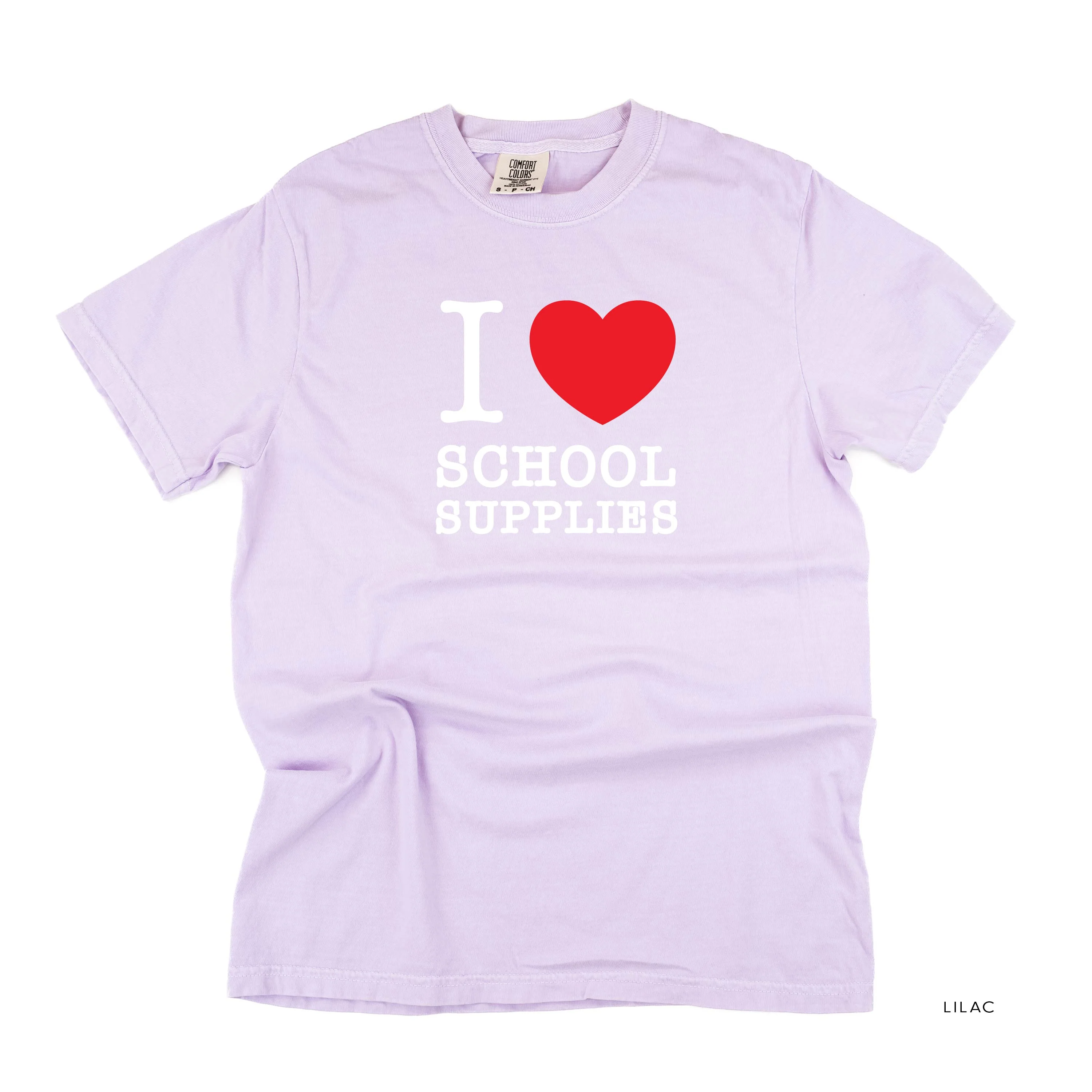 I ♥ School Supplies - Comfort Colors Tee - Image 10