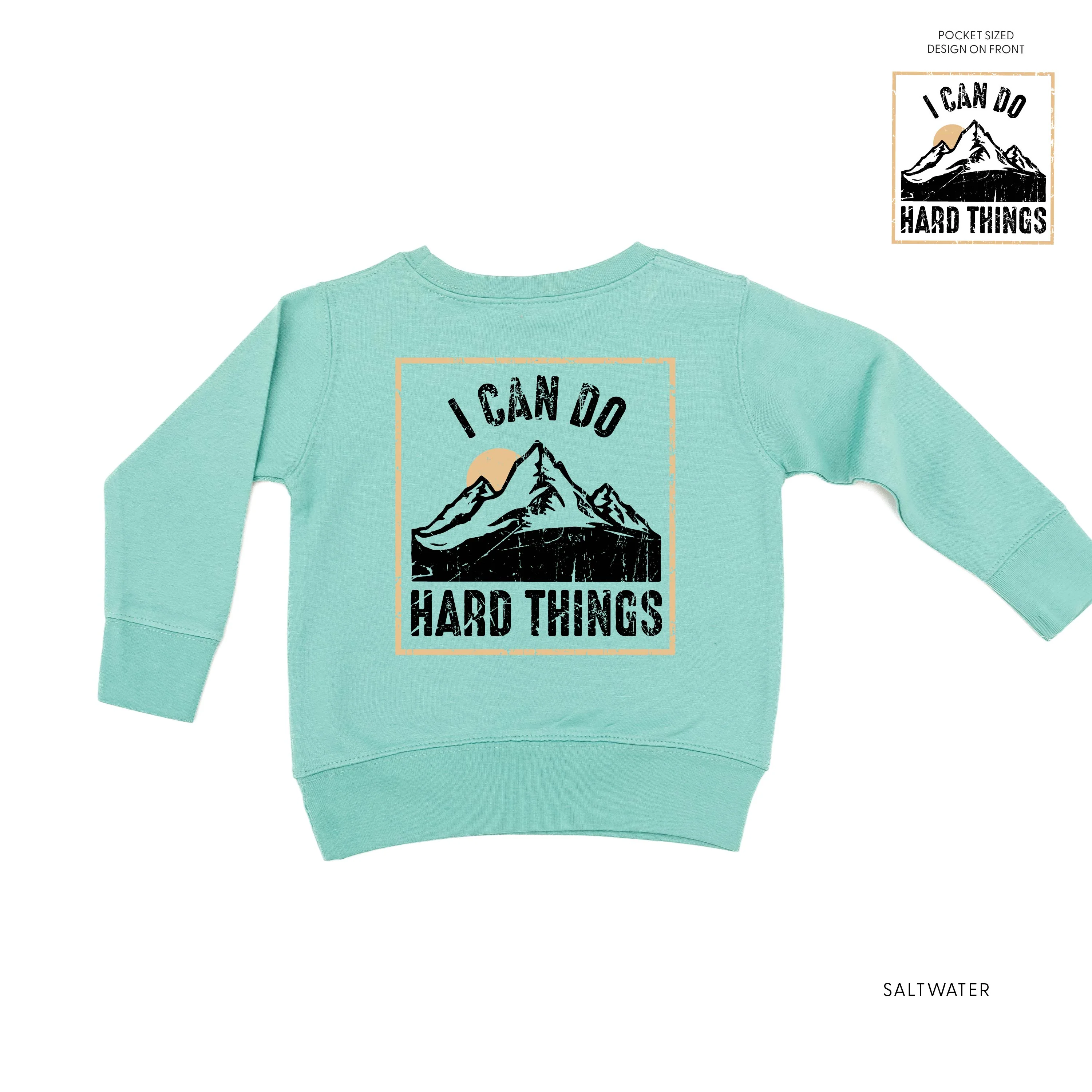 I Can Do Hard Things (pf & b) - Child Sweater - Image 3